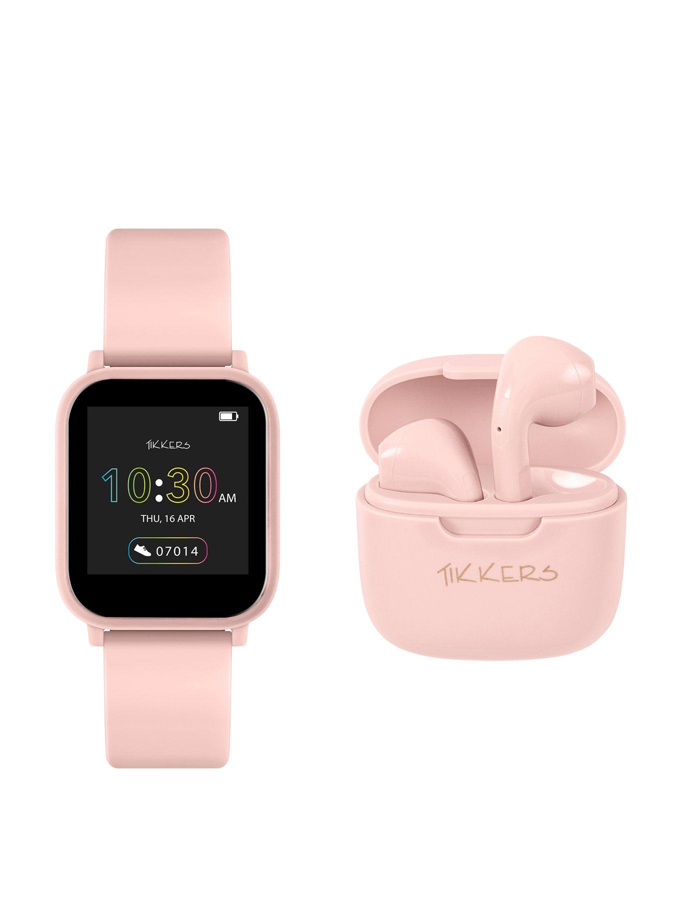 tikkers-tikkers-teen-series-10-nude-smart-watch-and-earbuds-set