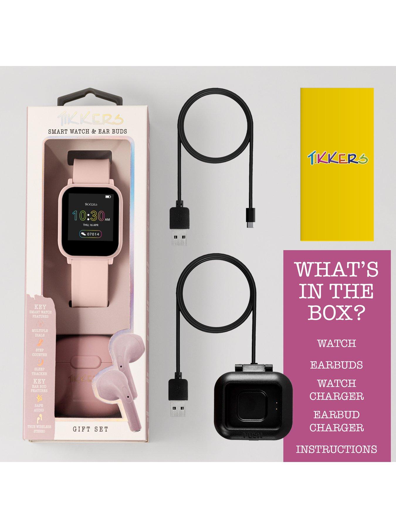 Tikkers Tikkers Teen Series 10 Nude smart Watch and Earbuds Set