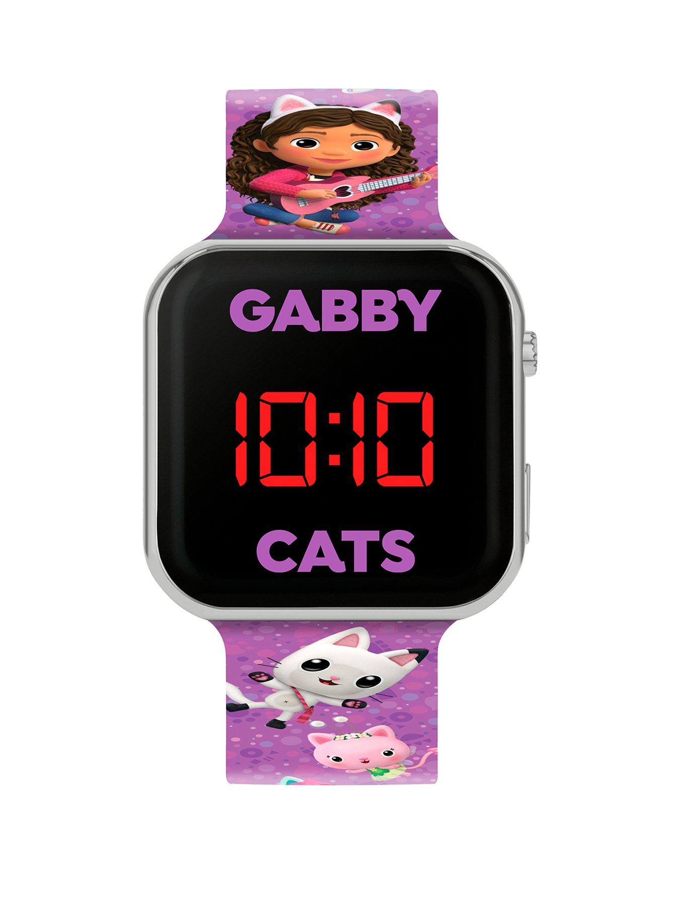 Image 1 of 3 of Disney Gabby Purple Printed Strap LED Watch