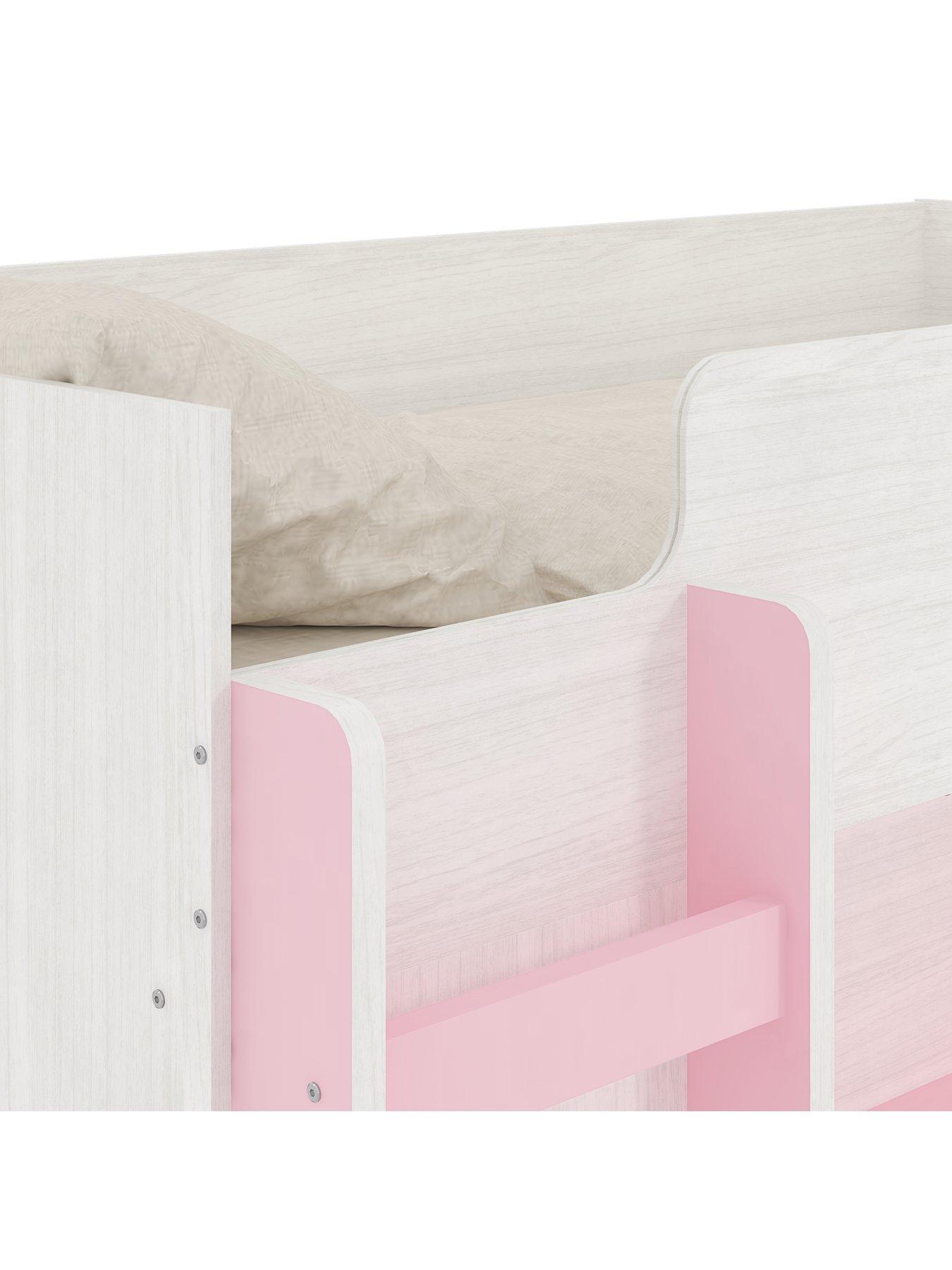 Image 7 of 7 of The Very Collection Miami Fresh High Sleeper Bed&nbsp;with Mattress Options (Buy and SAVE!) - Pink