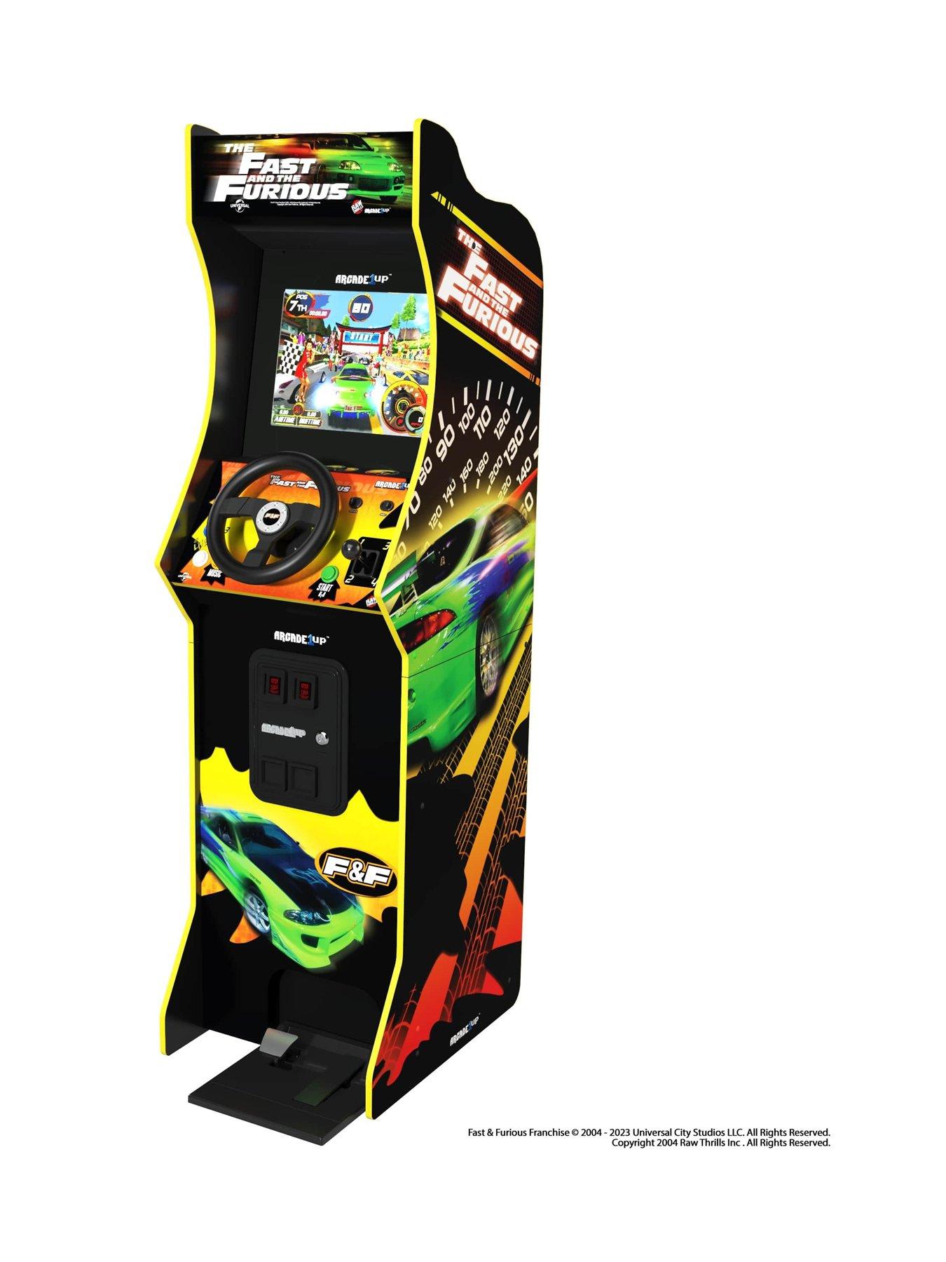 Image 1 of 8 of Arcade 1Up Fast &amp; Furious Deluxe Racing Arcade Machine