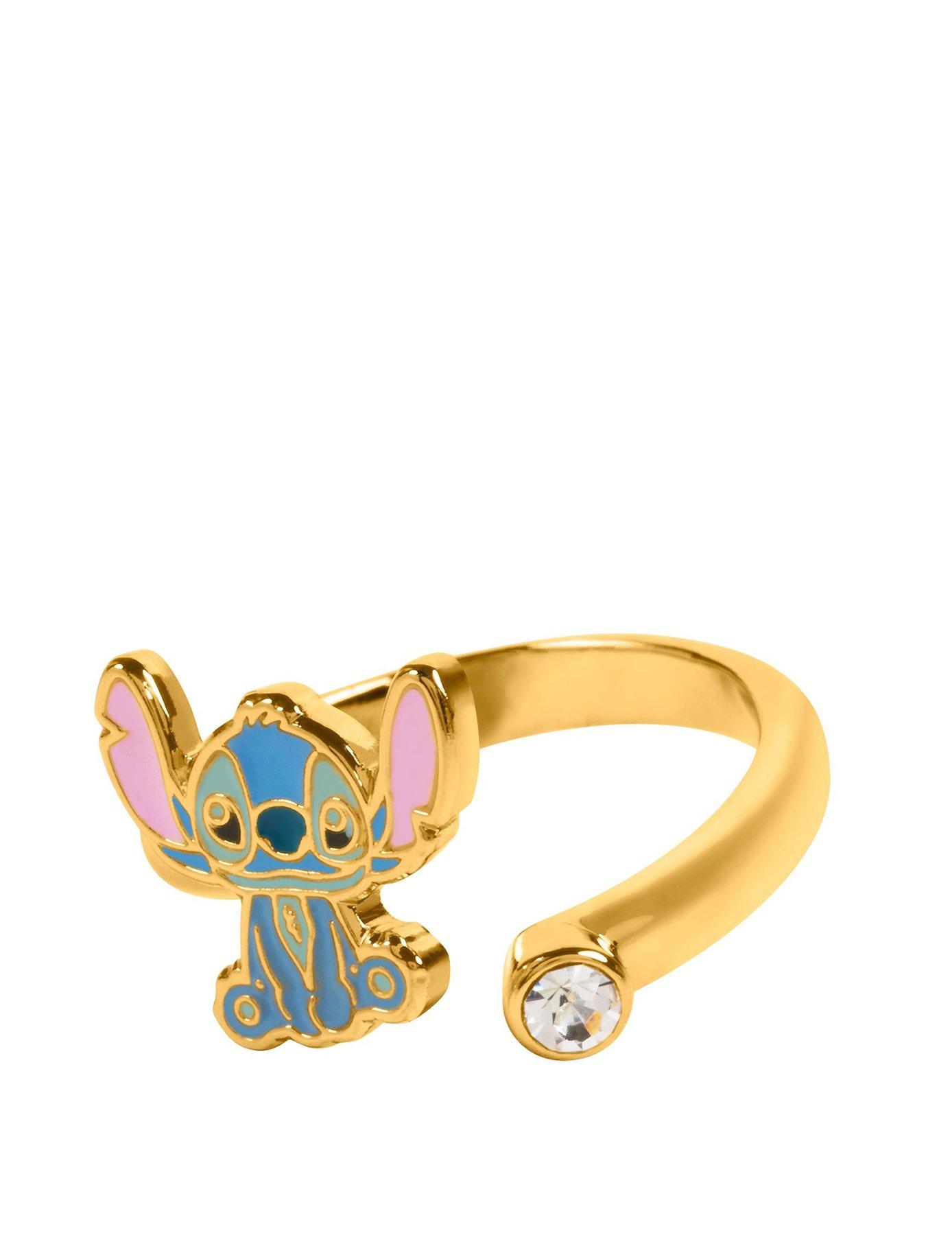 disney-disney-lilo-amp-stitch-blue-amp-pink-gold-plated-clear-stone-ringstillFront