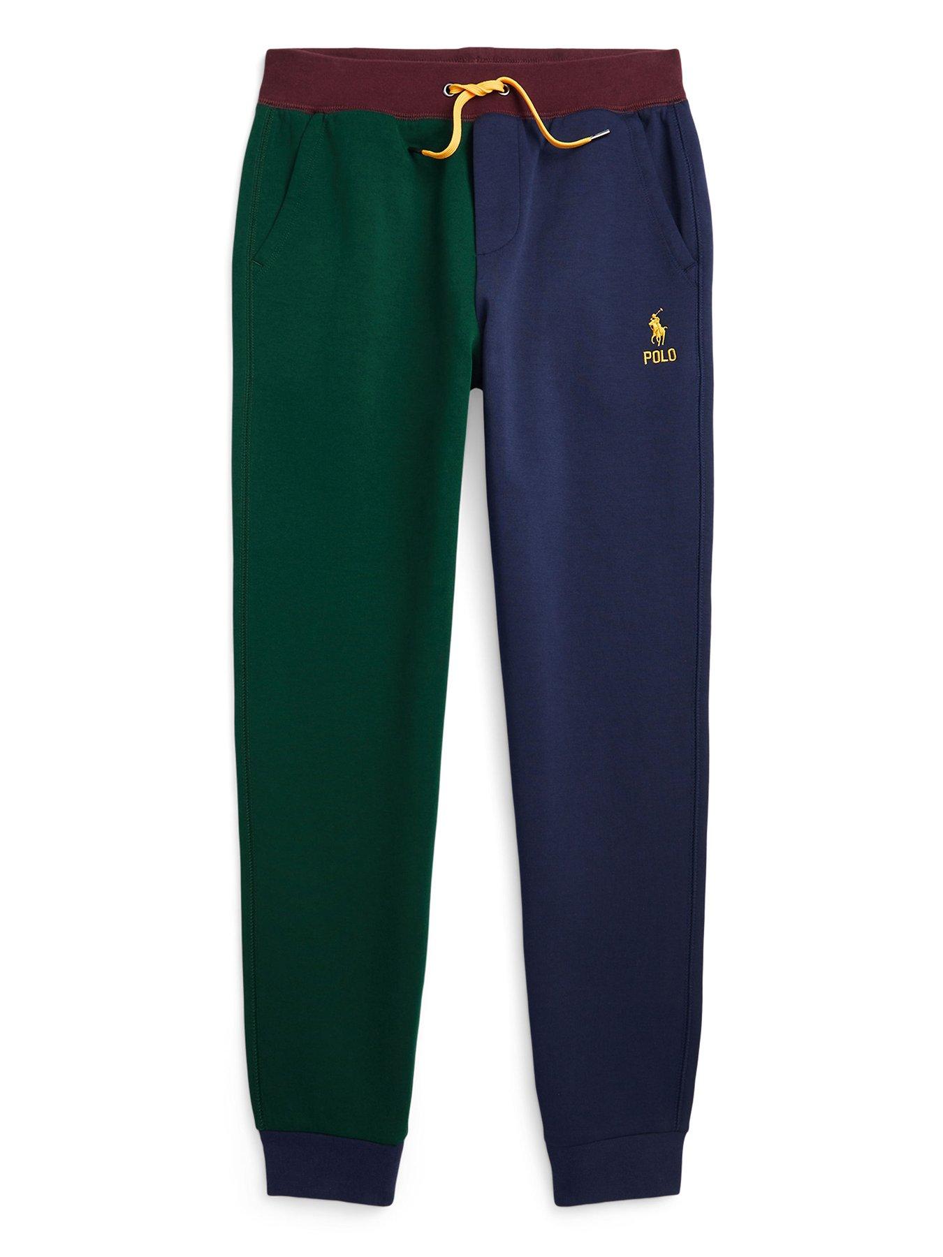 Polo Ralph Lauren Boys Colour Block Jog Pants Hunt Club Green Very Ireland