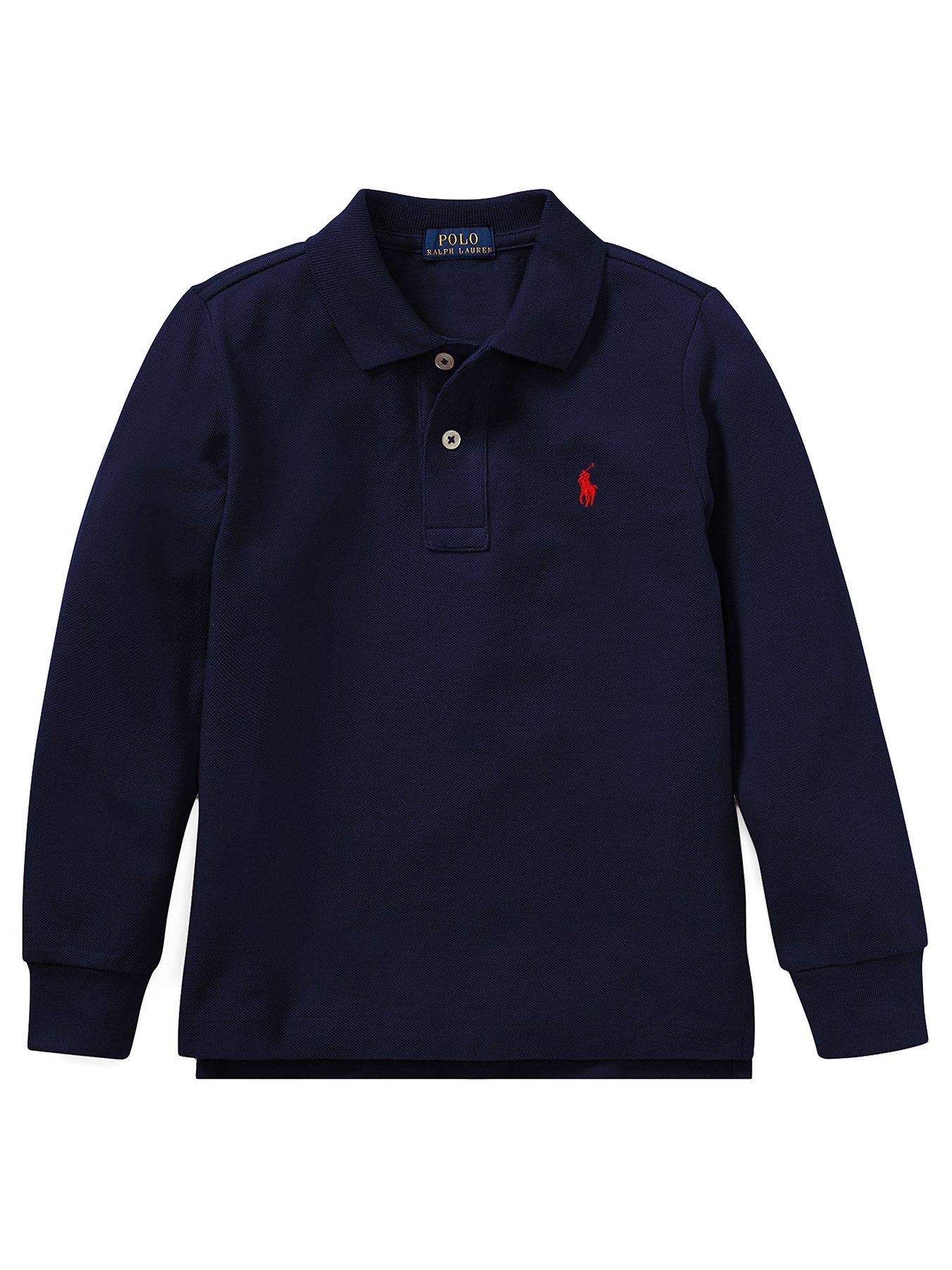 Polo Ralph Lauren Boys Long Sleeve Polo Shirt - French Navy
