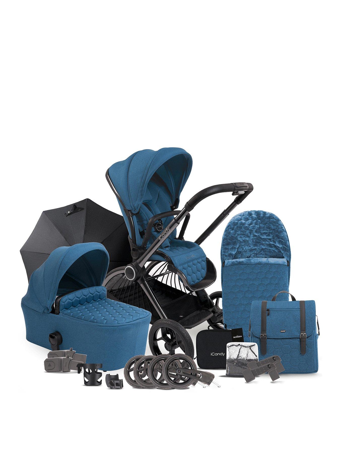 icandy-core-complete-bundle-pushchair-carrycot-footmuff-amp-accessories-atlantis-bluefront