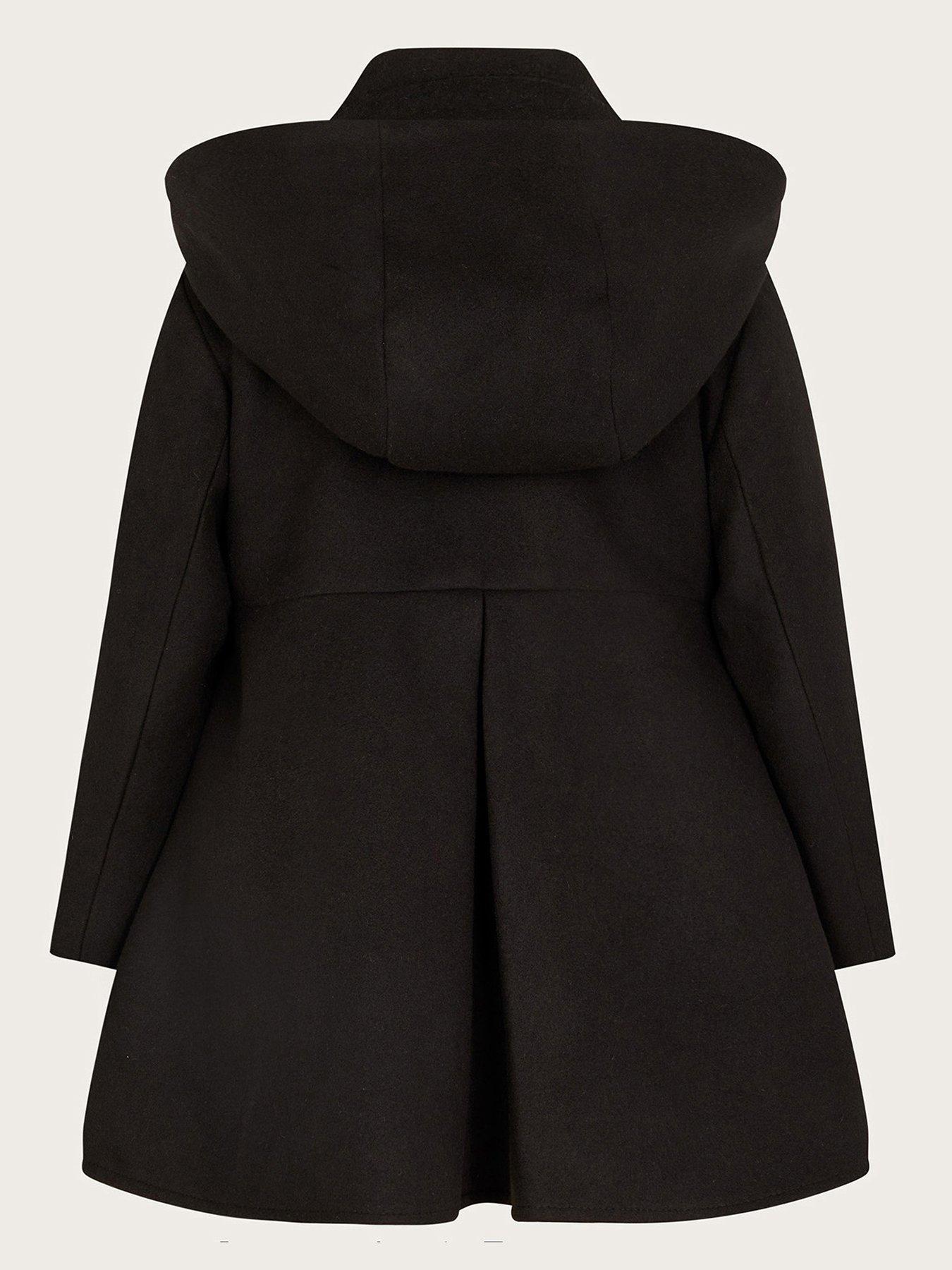 Monsoon black hot sale coat