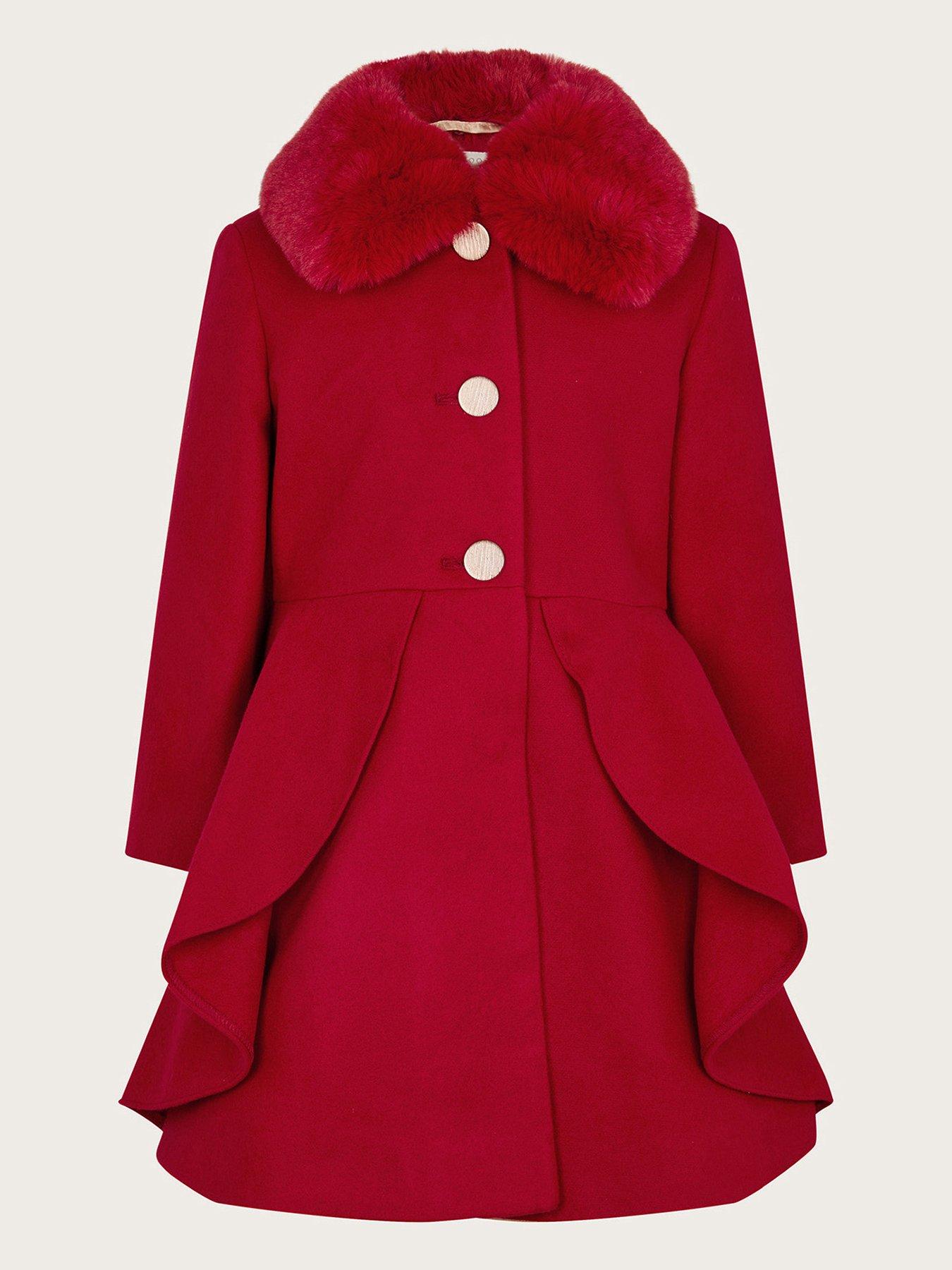 Collar skirted outlet coat