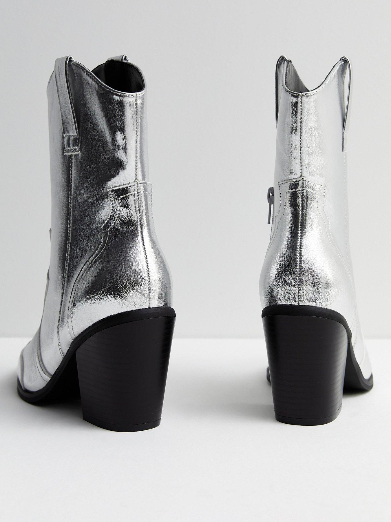 Missguided white cheap cowboy boots