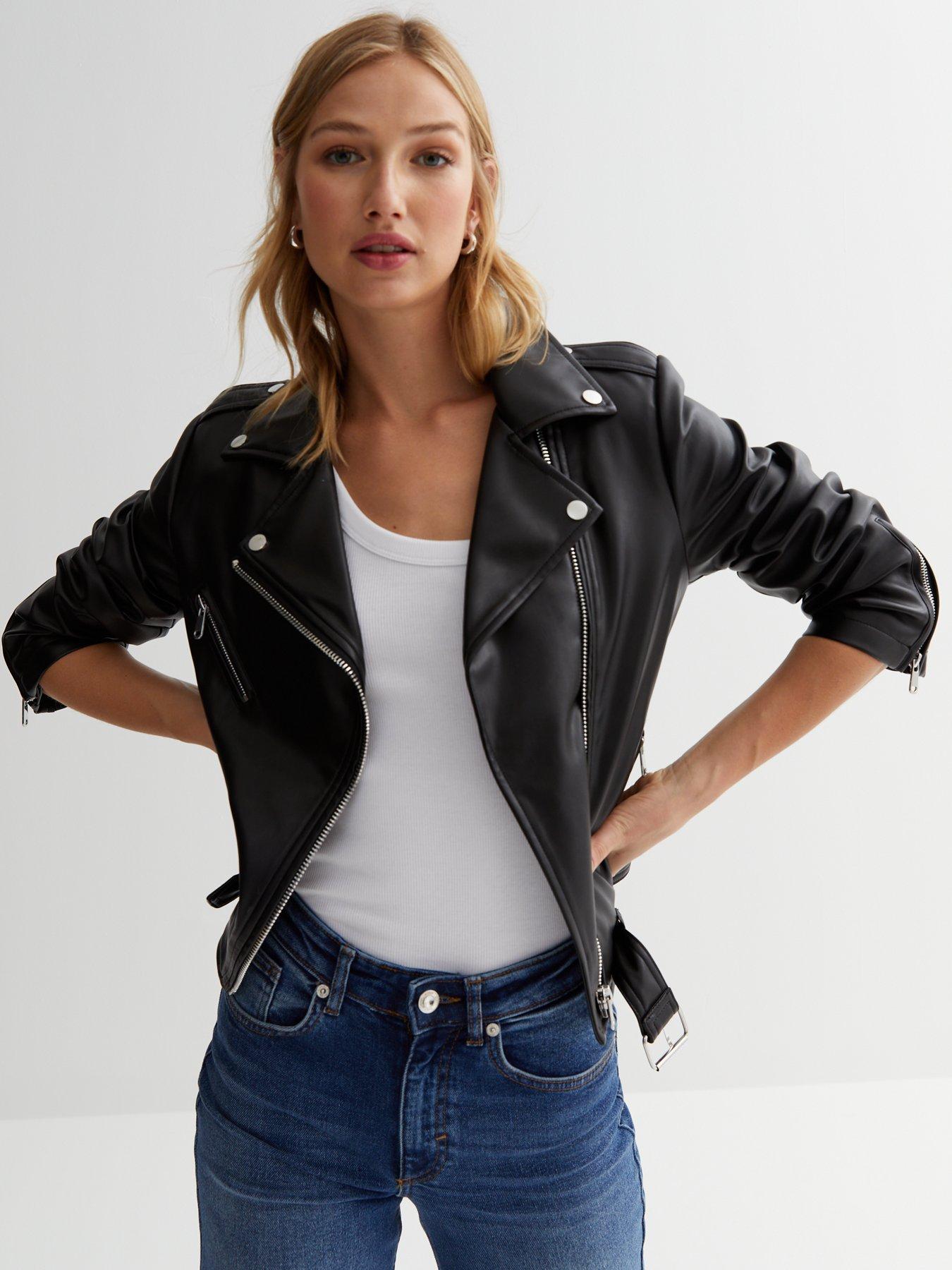 New look store leather jacket