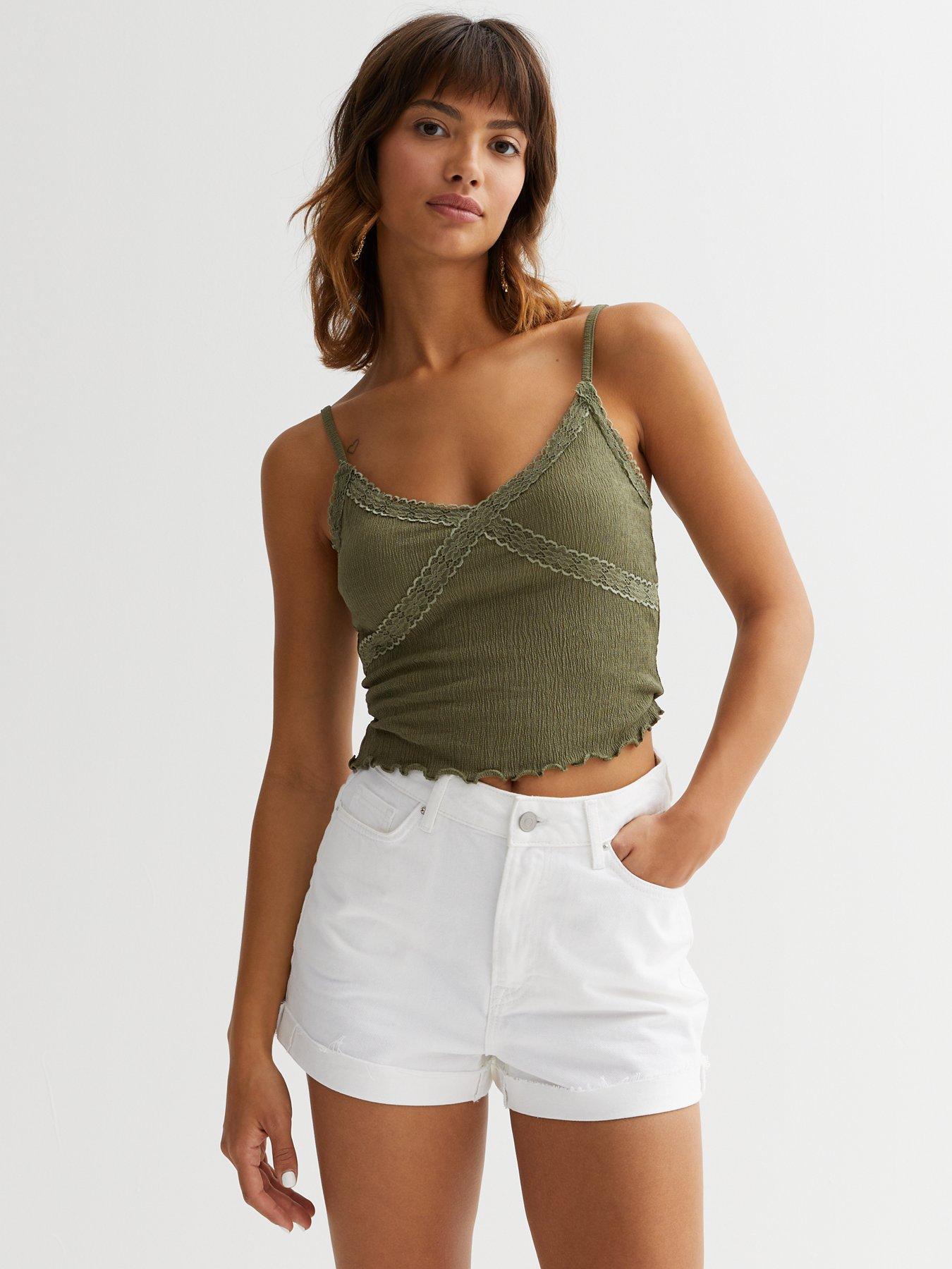 Khaki lace deals cami