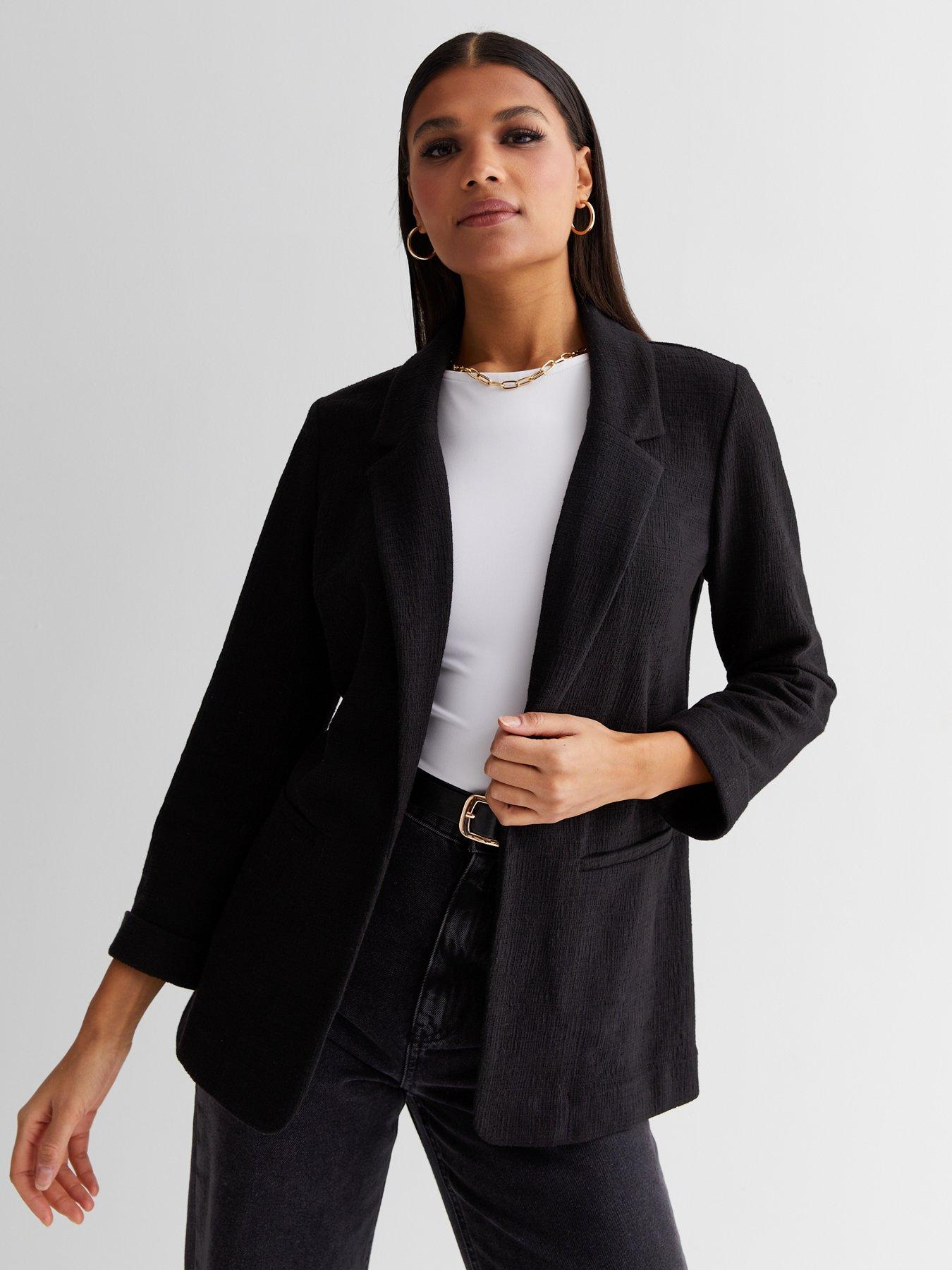 Black cheap jersey blazer