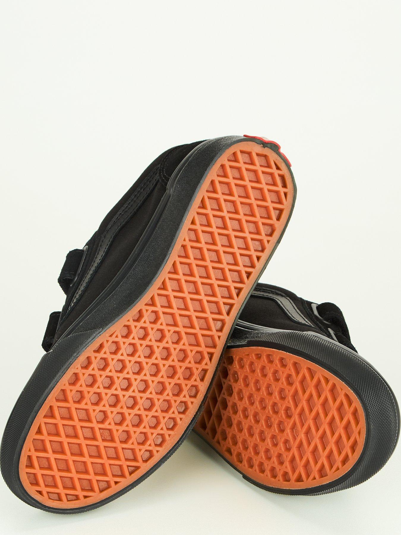 vans-junior-unisex-old-skool-velcro-trainers-blackblackdetail