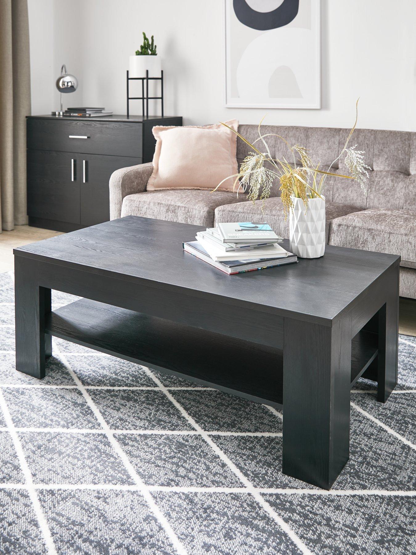 Image of Everyday Panama Coffee Table - Black - FSC® Certified