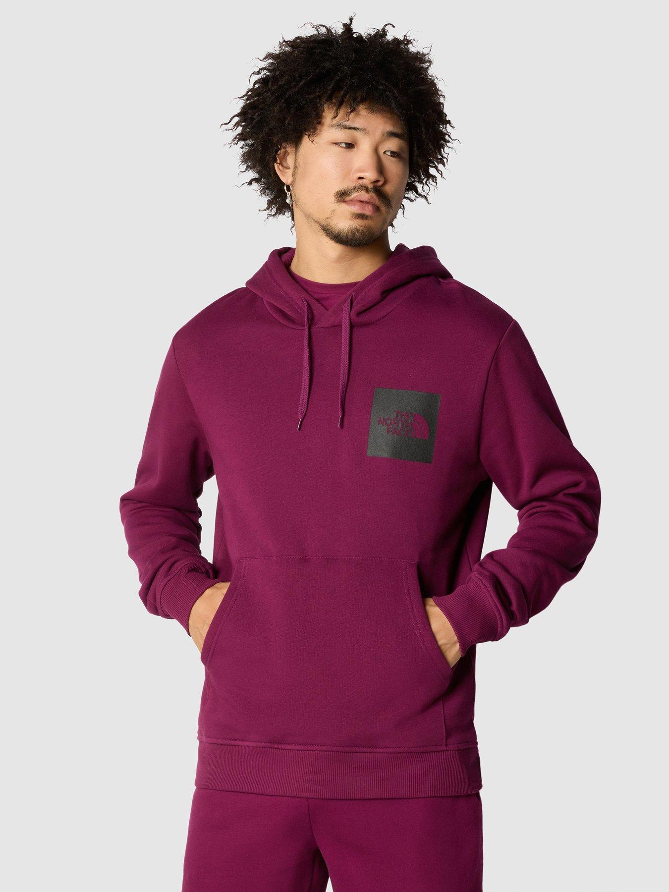 Mens red shop north face hoodie