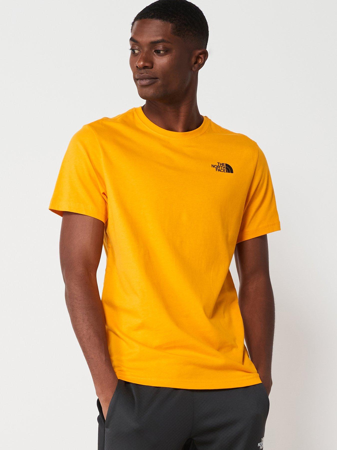 North face store yellow shirt