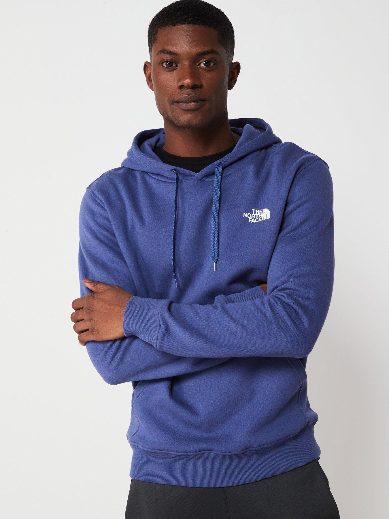 North face sale blue hoodie mens