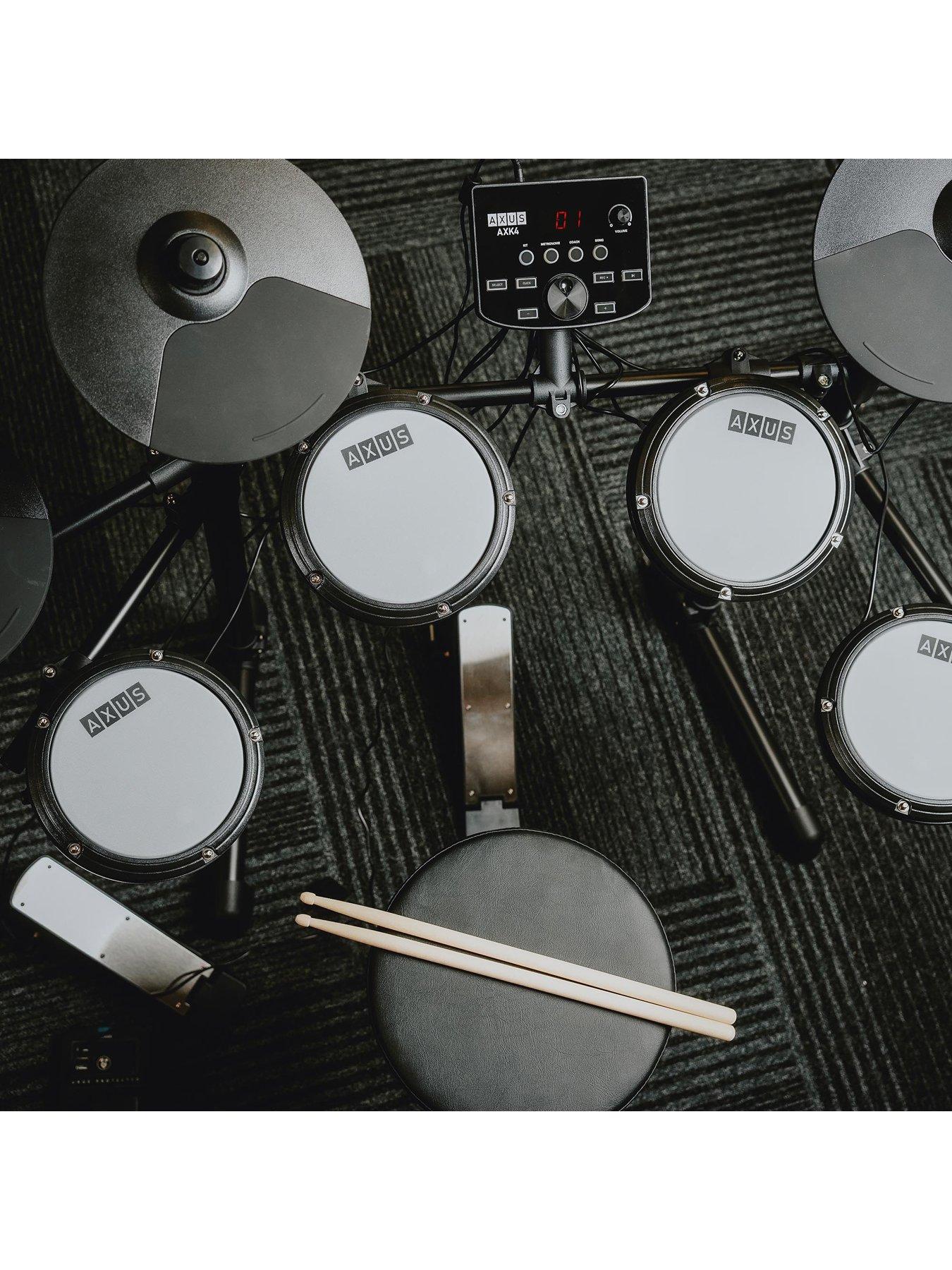 Image 6 of 7 of Axus Axus Electronic Digital Drum Kit Package with Stool, Sticks and Headphones