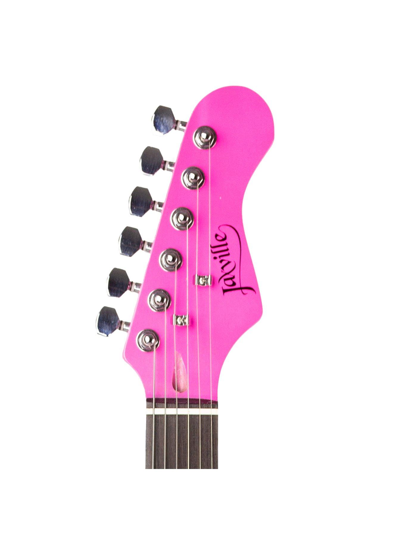 Image 5 of 7 of Jaxville Pink Punk Electric Guitar Kit with Amp