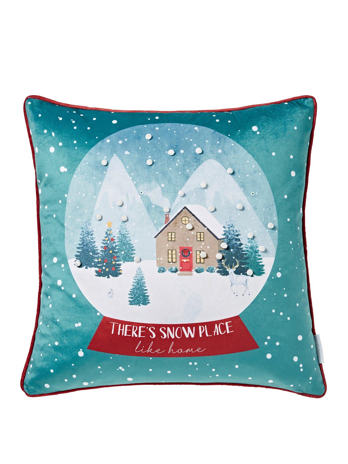 catherine-lansfield-snow-place-like-home-cushionstillFront