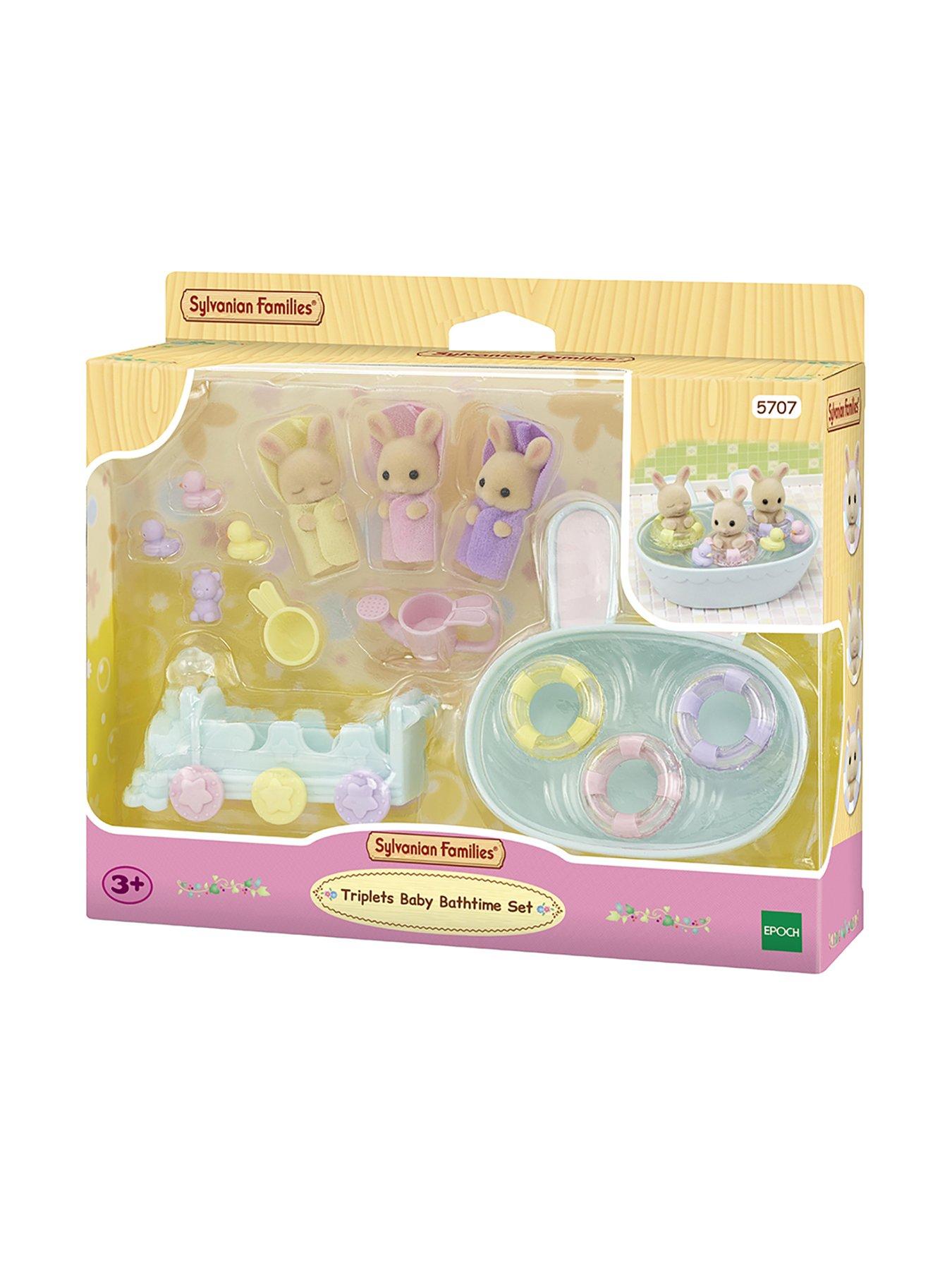 sylvanian-families-triplets-baby-bathtime-set-featuring-the-tiny-milk-rabbit-tripletsoutfit