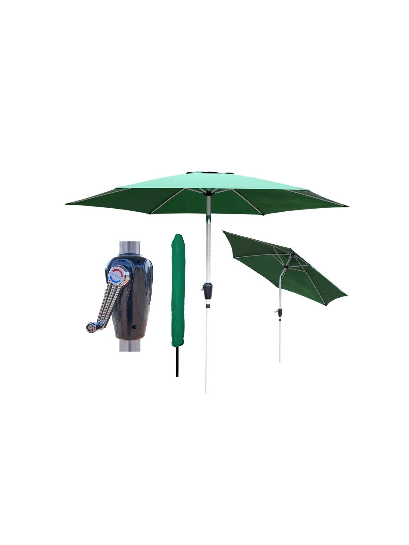 glamhaus-glamhaus-tilting-green-garden-table-parasol-umbrella-27m-with-crank-handle-uv40-protection-includes-protection-cover-robust-aluminiumfront