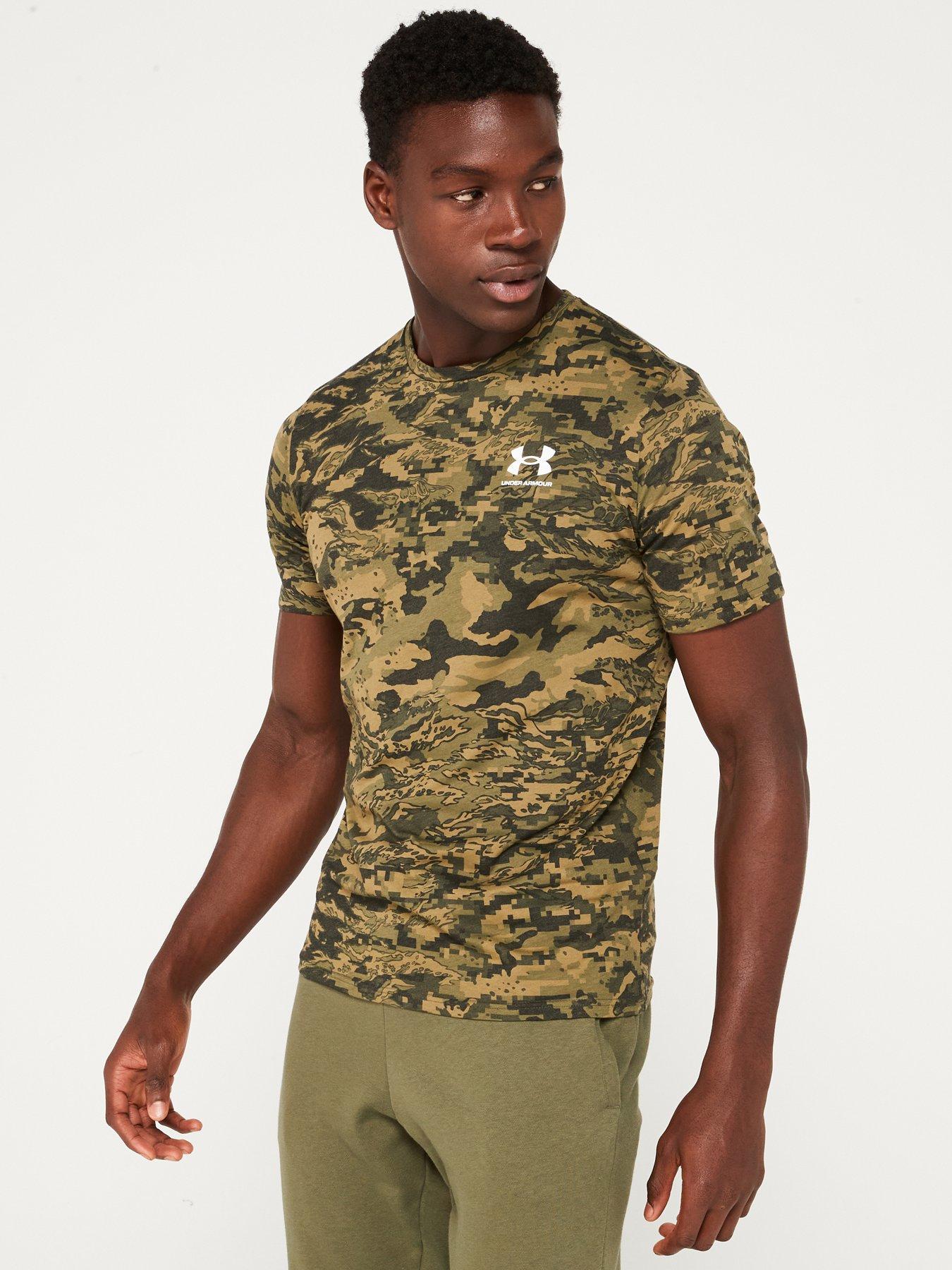 Image of UNDER ARMOUR Men's ABC Camo T-Shirt - Black