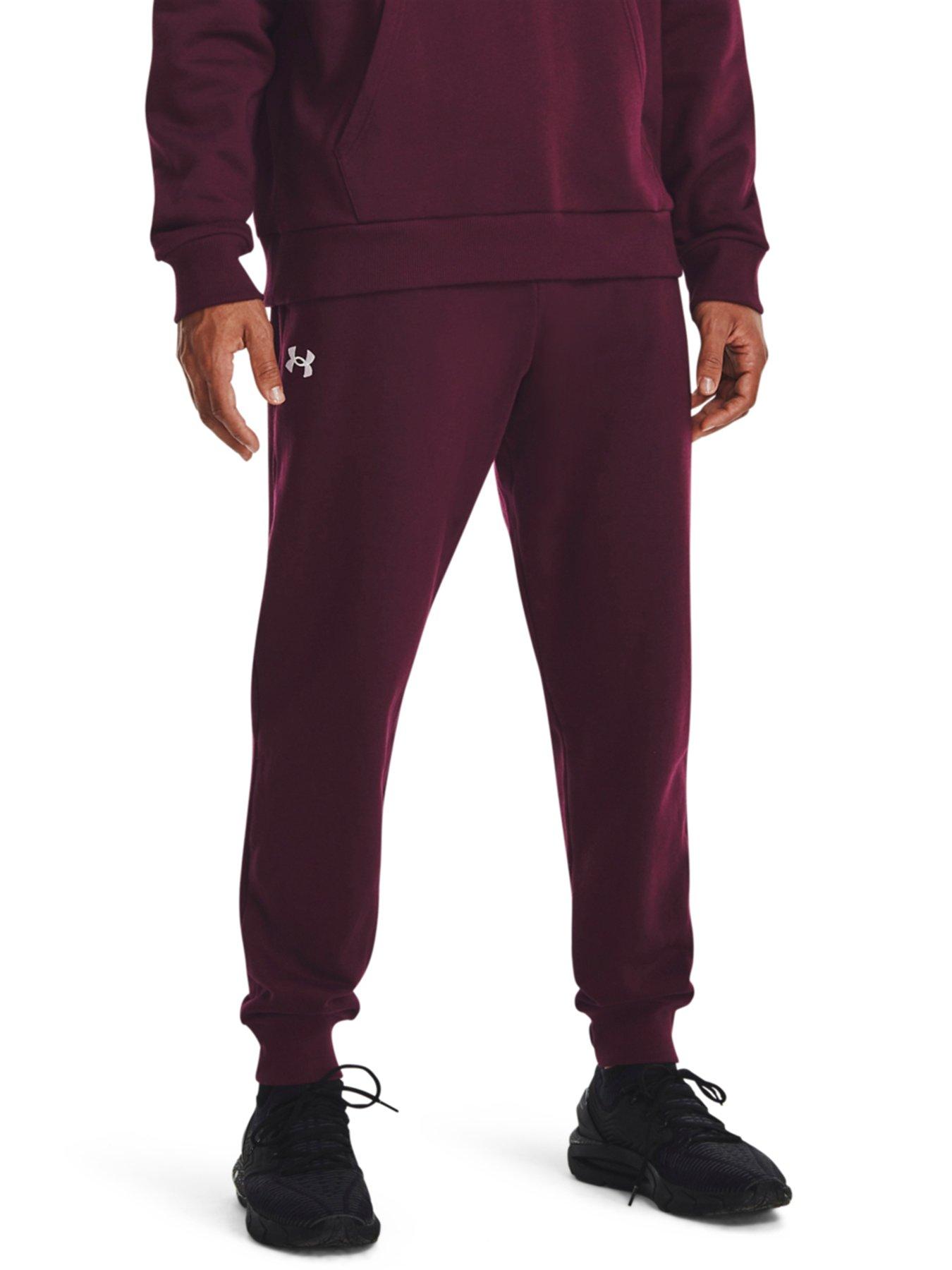 under-armour-mens-training-rival-fleece-joggers-red