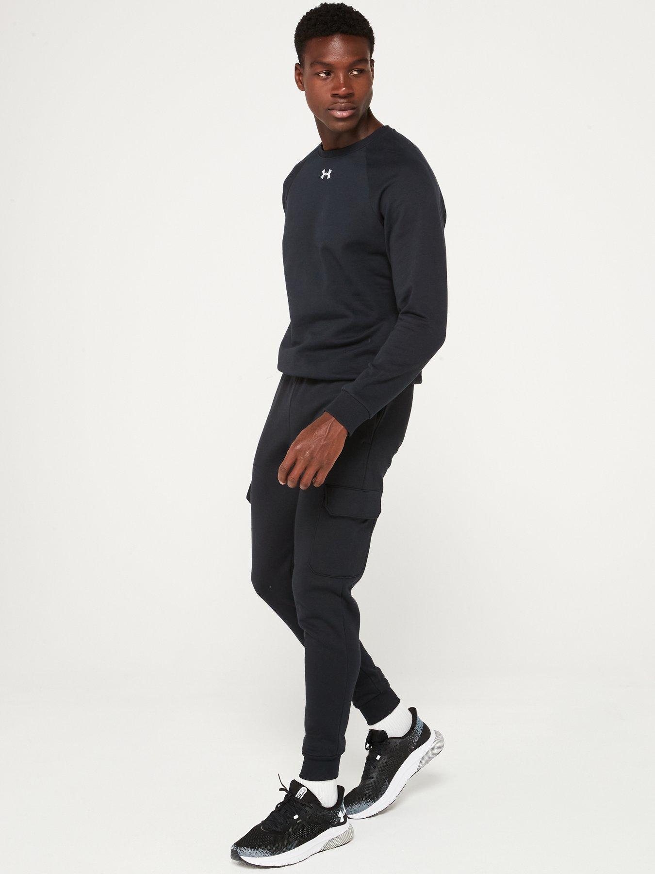 under-armour-mens-training-rival-fleece-cargo-joggers-blackwhiteback