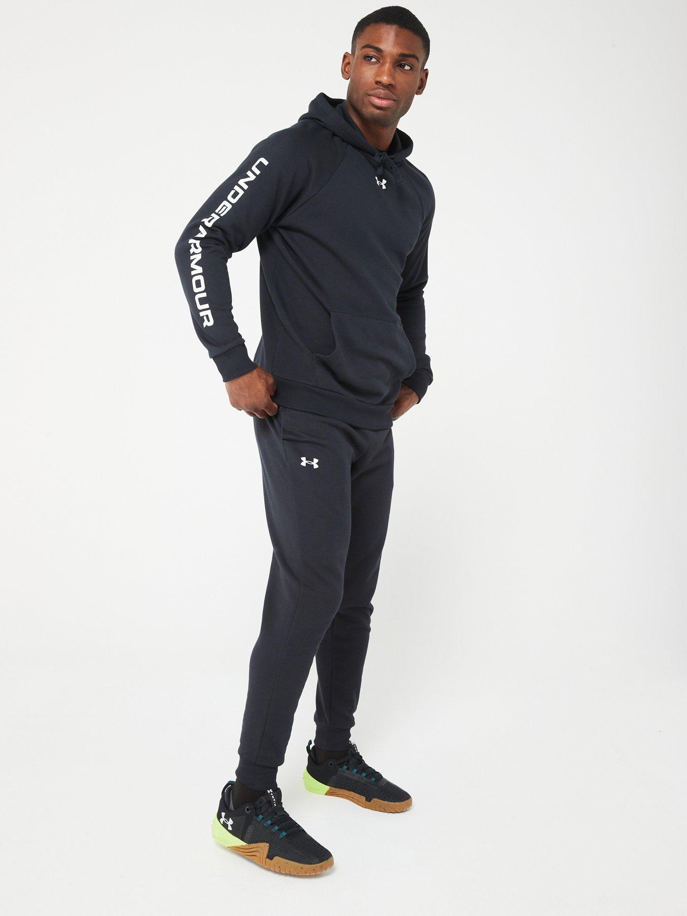 under-armour-mens-training-rival-fleece-tracksuit-blackwhiteback