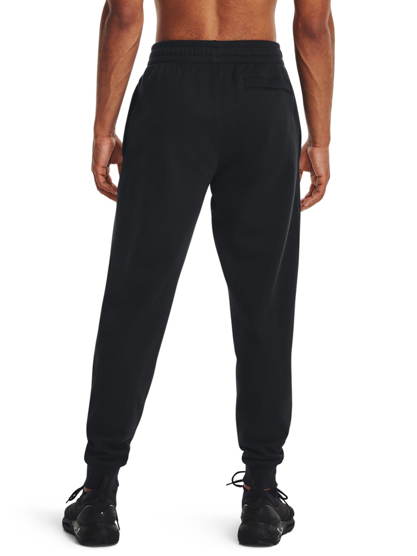 under-armour-mens-training-rival-fleece-joggers-blackstillFront