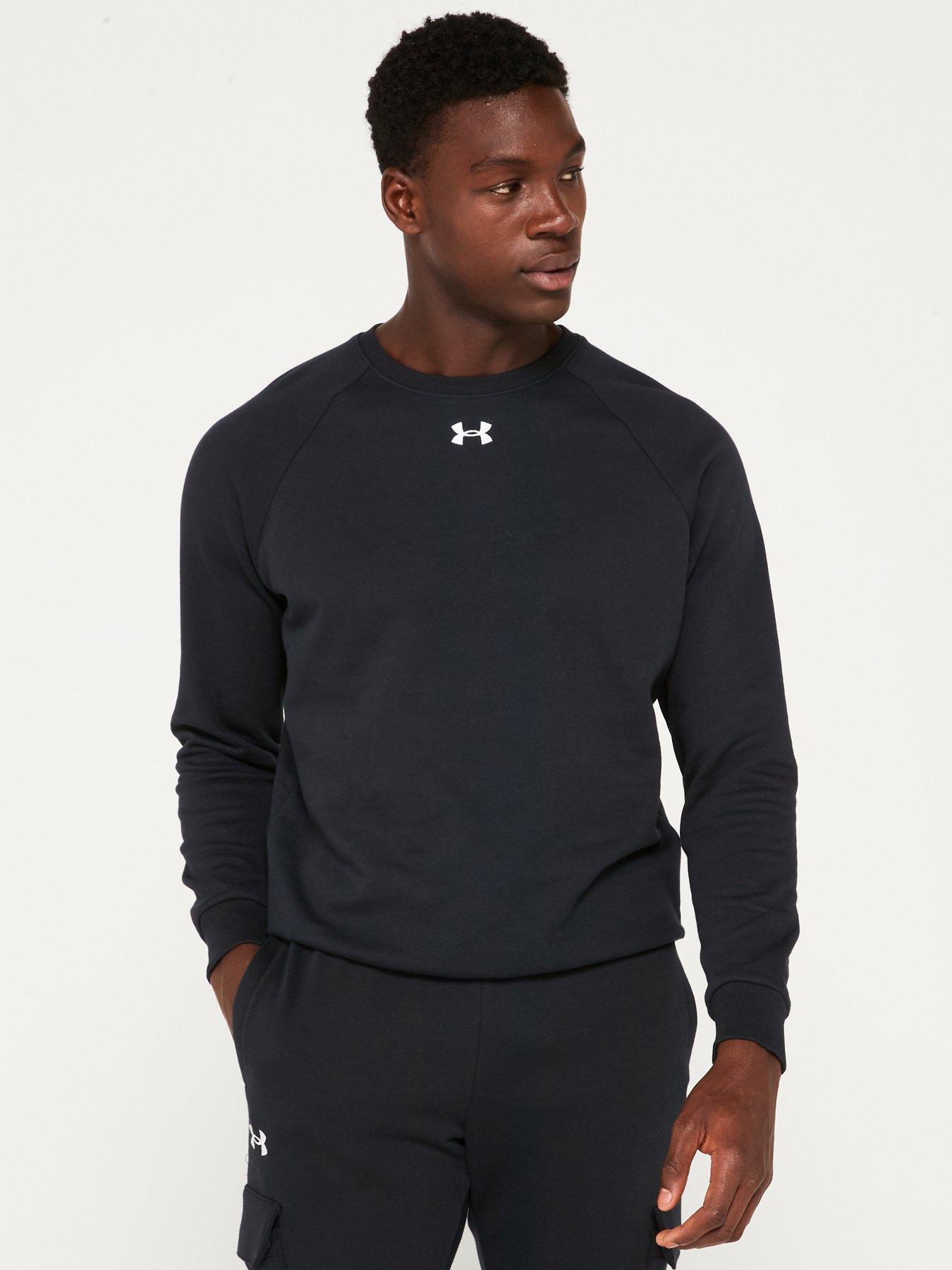 under-armour-mens-training-rival-fleece-crew-sweat-blackwhite