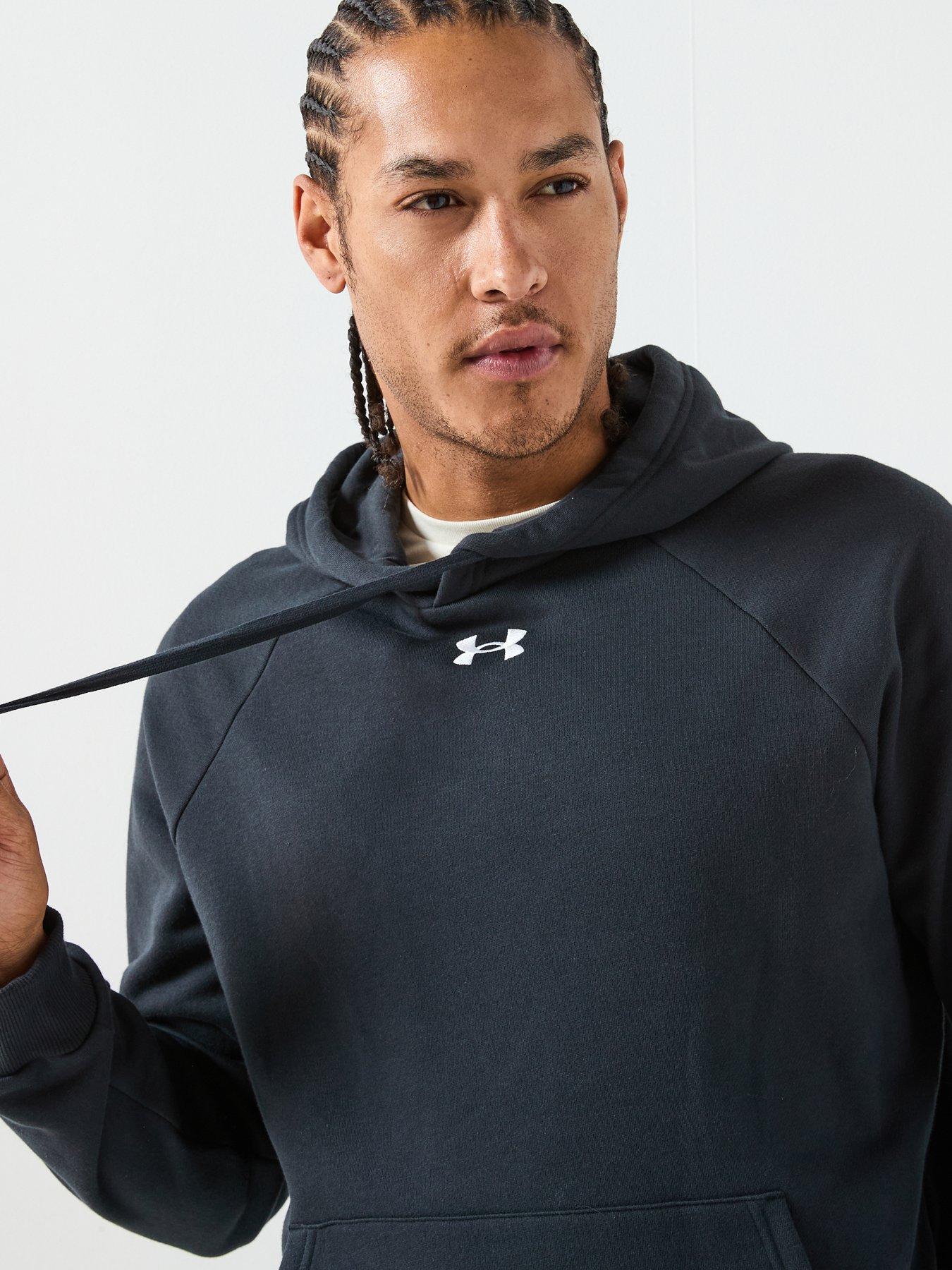 Image 4 of 5 of UNDER ARMOUR Mens Training Rival Fleece Hoodie - Black