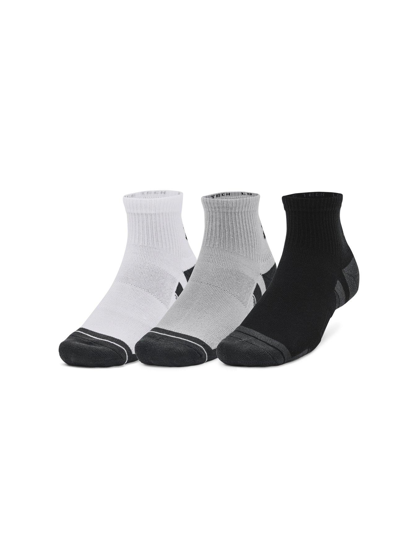 under-armour-performance-tech-3pk-quarter-socks-greystillFront