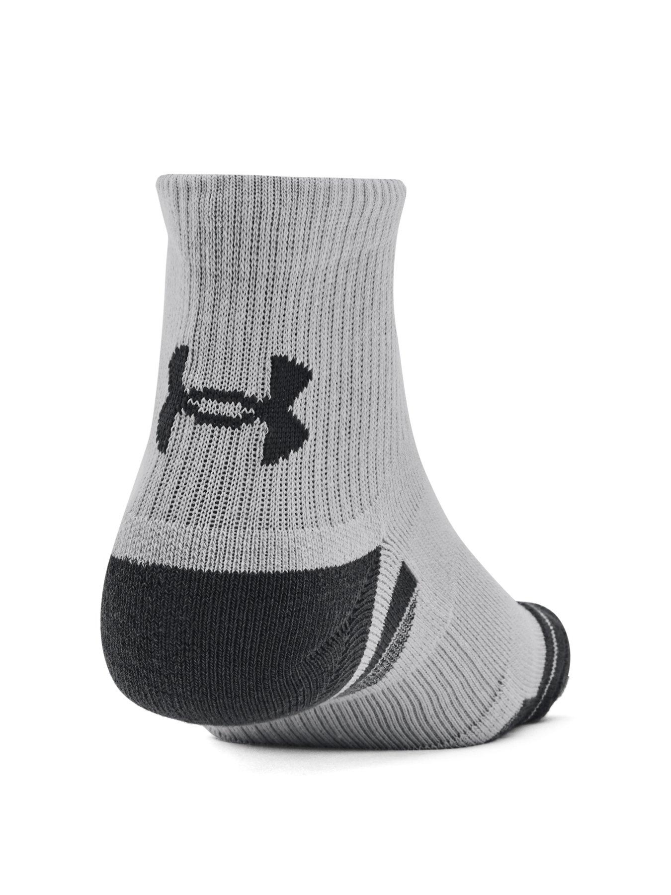 Image 3 of 3 of UNDER ARMOUR Performance Tech 3pk Quarter Socks - Grey