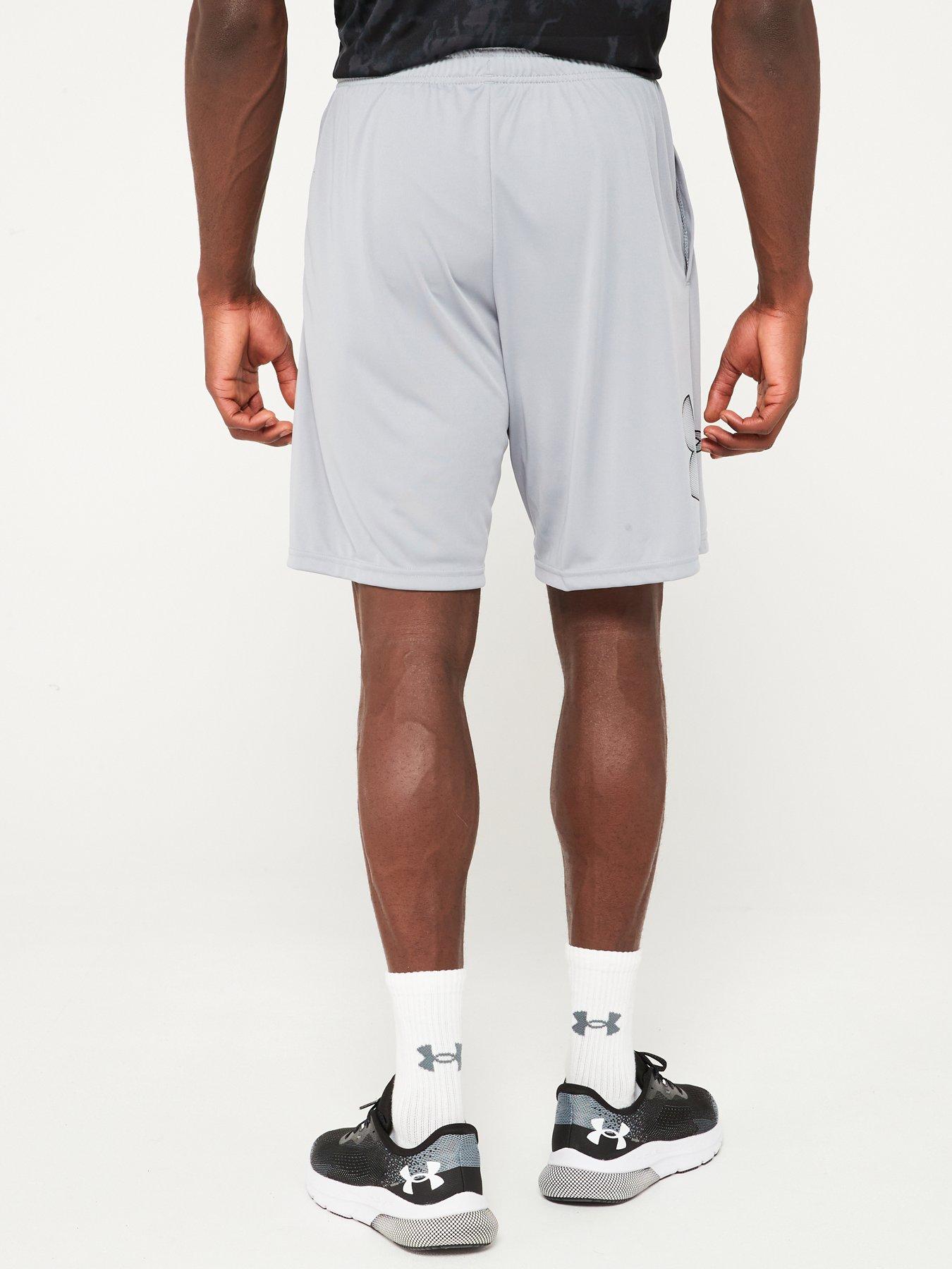 under-armour-mens-training-tech-graphic-shorts-greystillFront