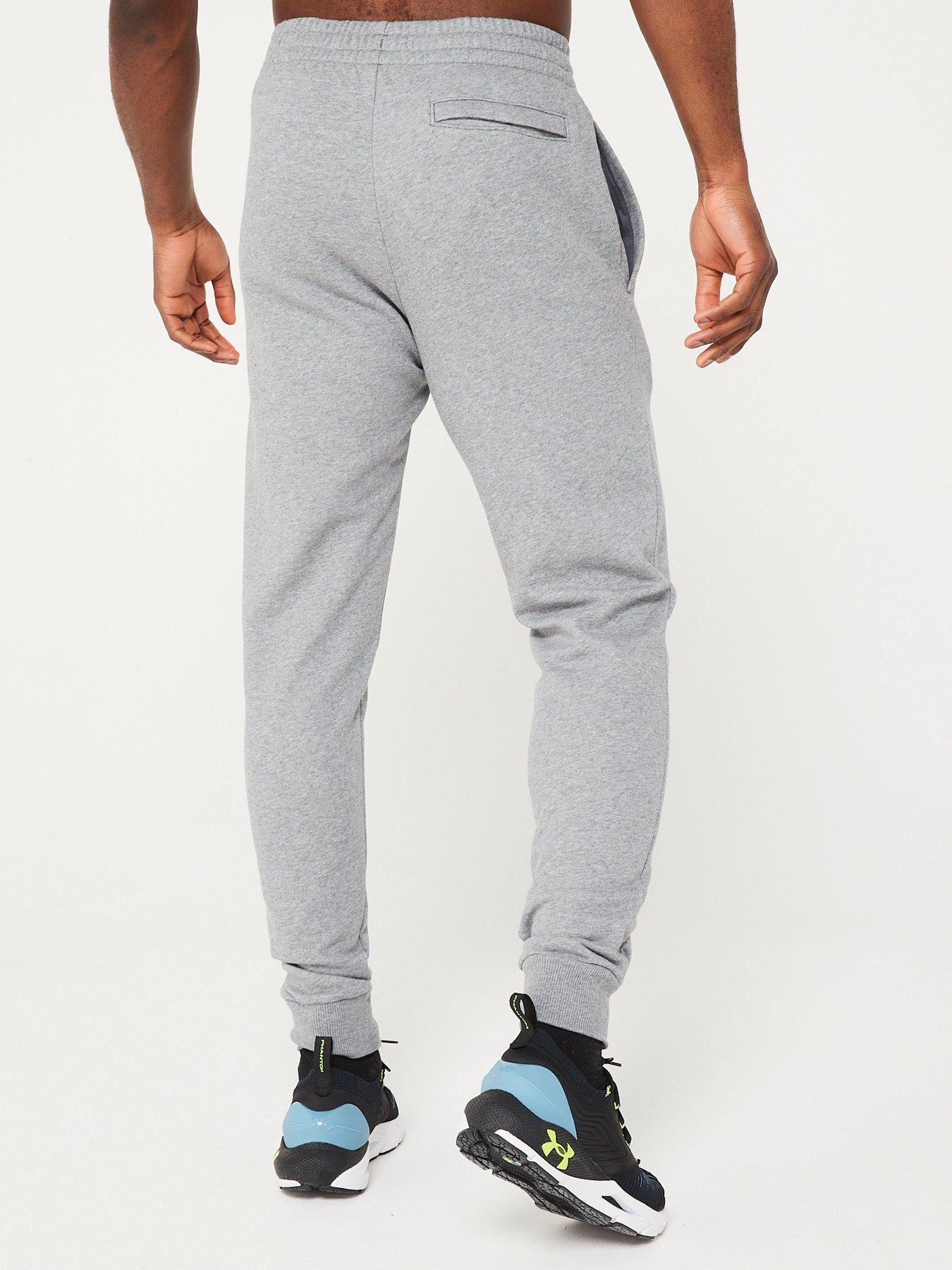 under-armour-mens-training-rival-fleece-joggers-greystillFront