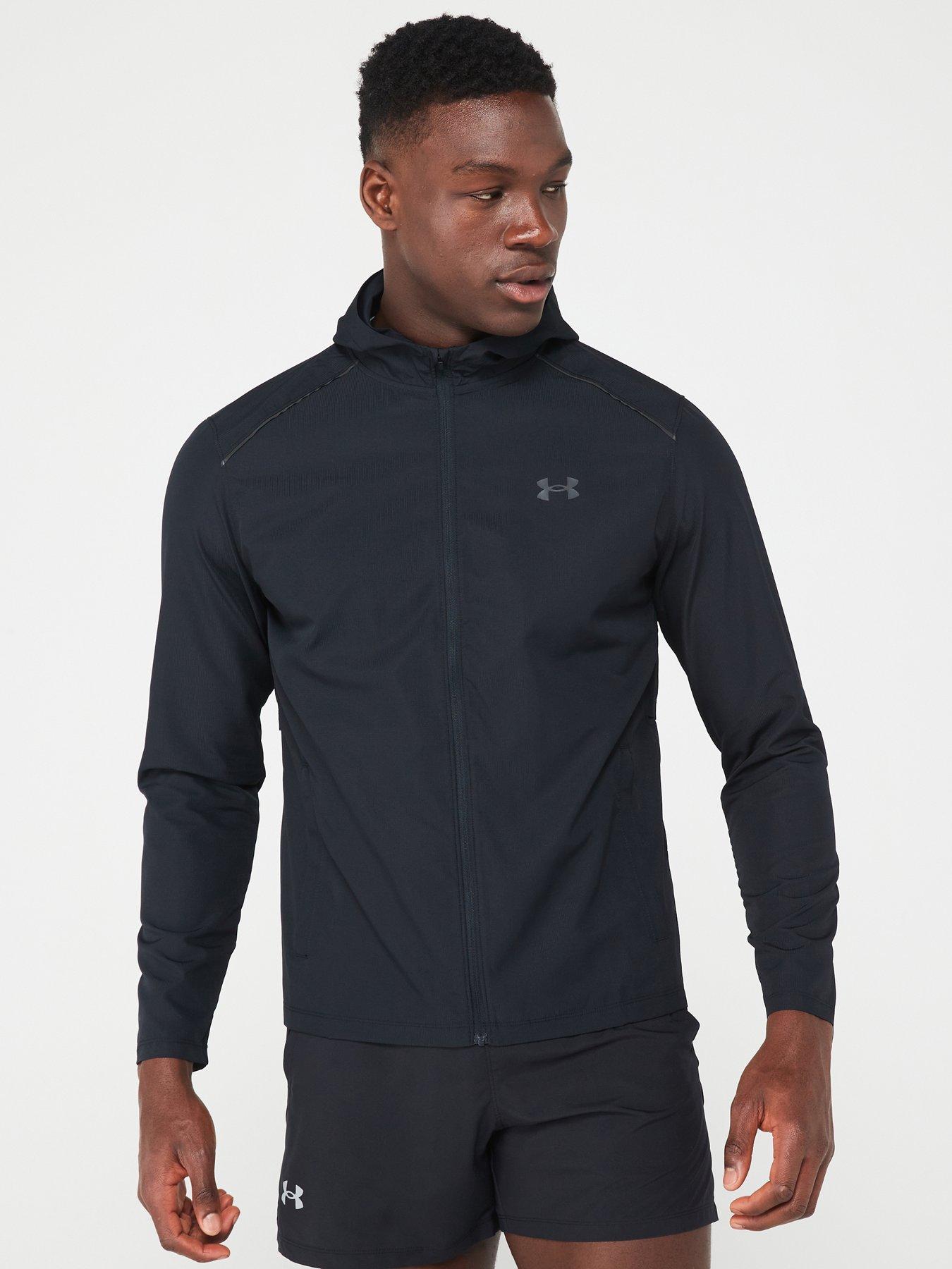 Under armour jacket black sale