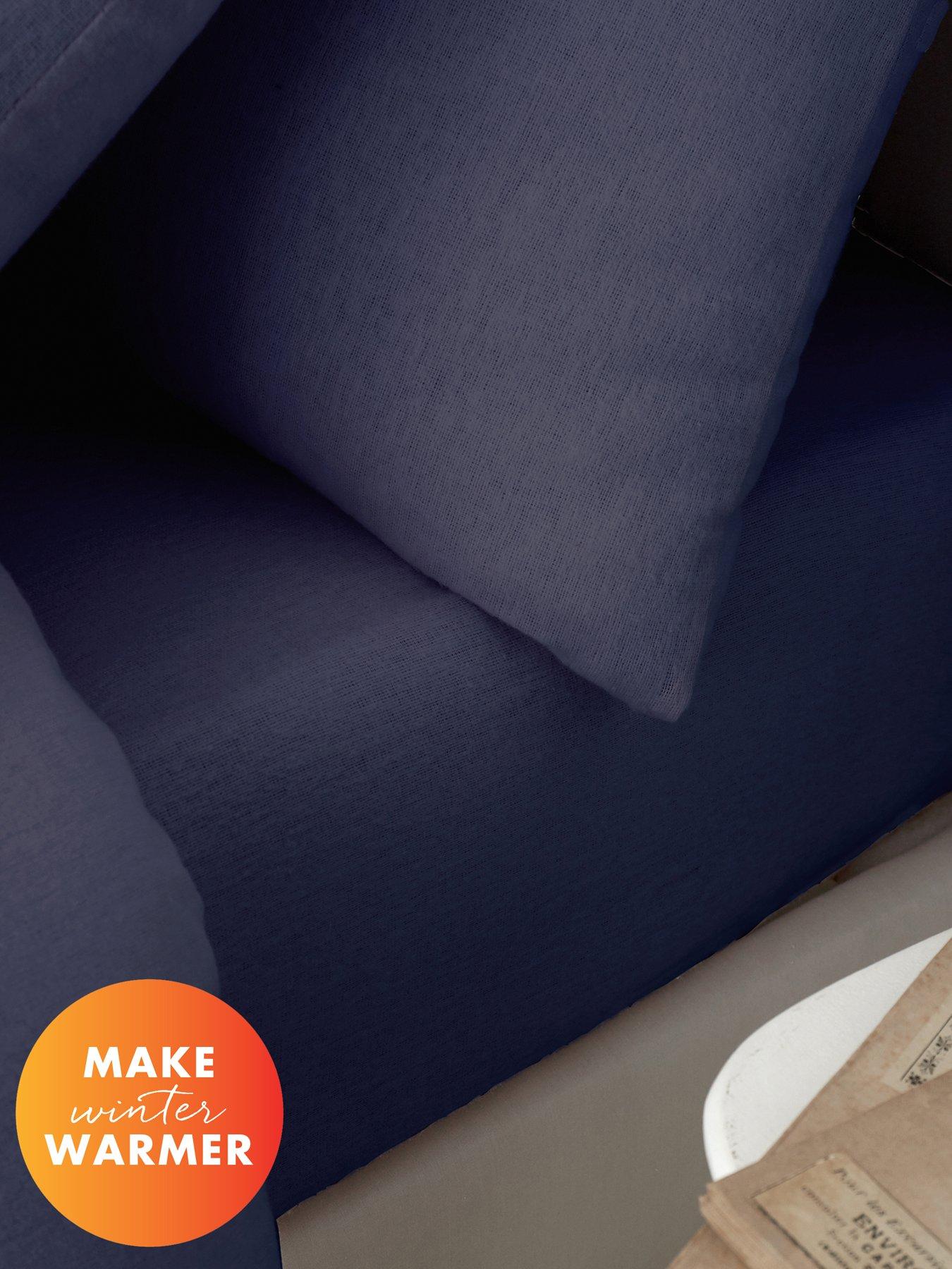 Catherine Lansfield Brushed 100% Cotton Fitted Sheet