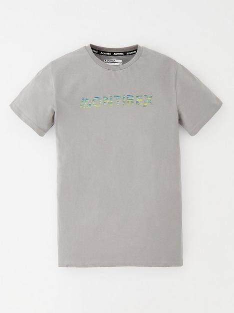 montirex-junior-linear-trail-short-sleeve-t-shirtnbsp-grey