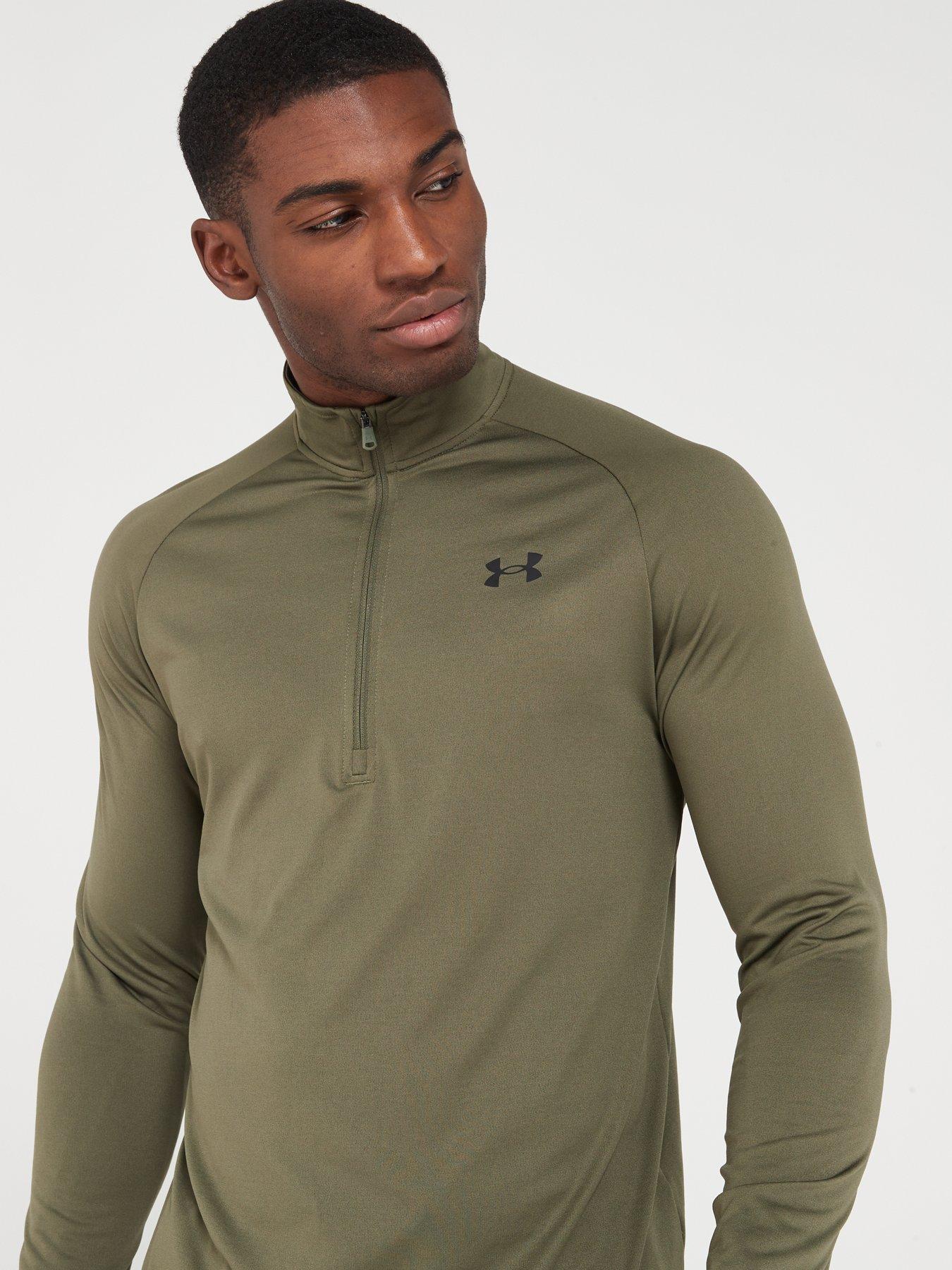 under-armour-mens-training-tech-20-12-zip-khakioutfit