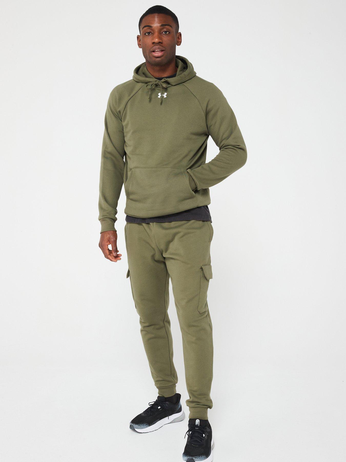 Image 3 of 5 of UNDER ARMOUR Men's Training Rival Fleece Hoodie - Khaki