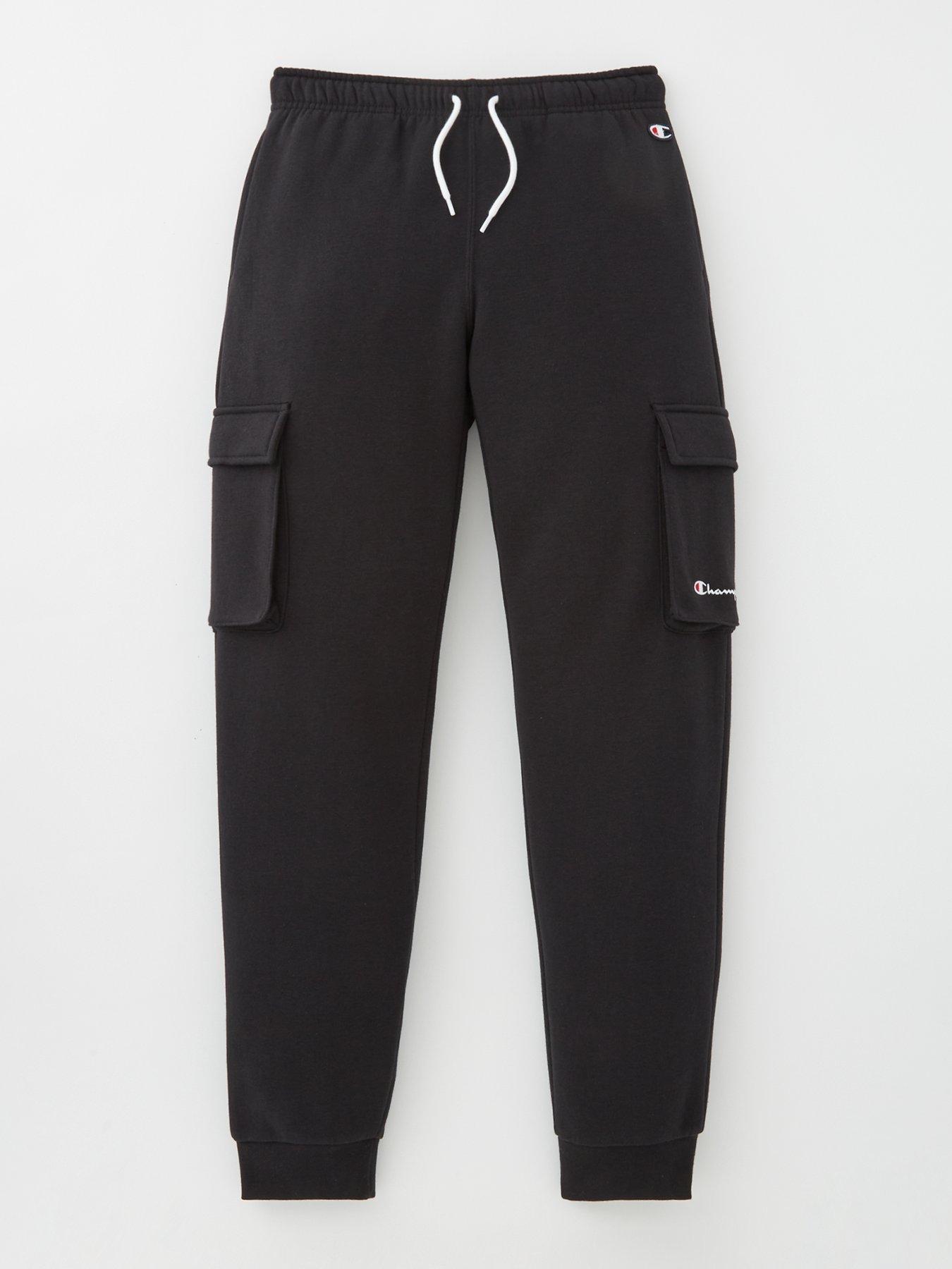 Black Champion Womens Rib Cuff Pants - Get The Label