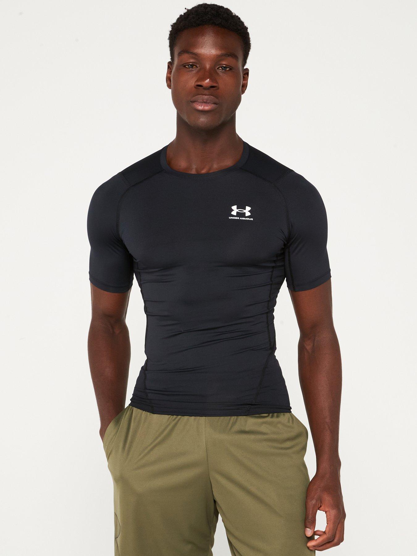 Image 1 of 5 of UNDER ARMOUR Heat Gear Armour Comp T-shirt - Black/White