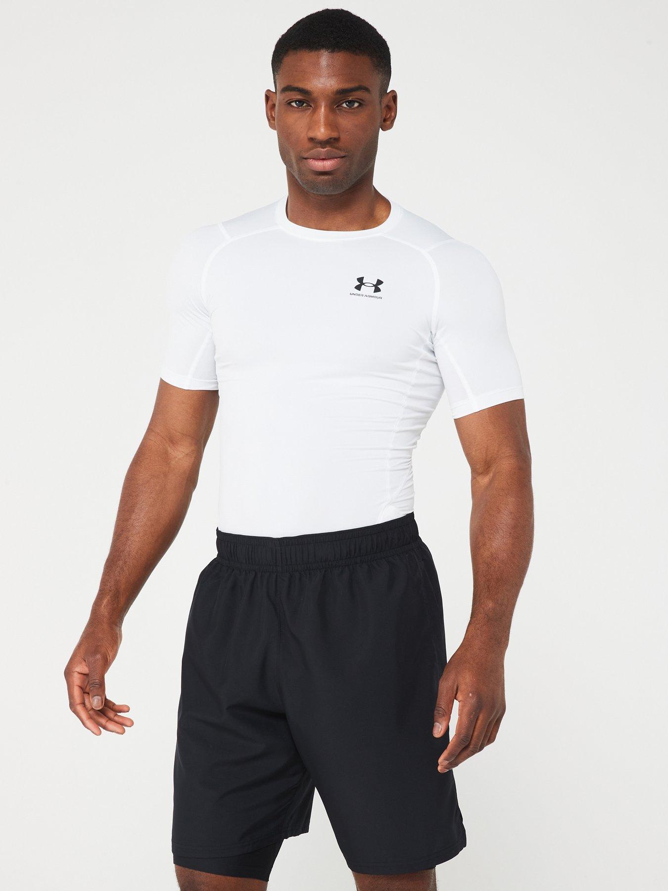 Image 1 of 6 of UNDER ARMOUR Heat Gear Compression T-Shirt - White