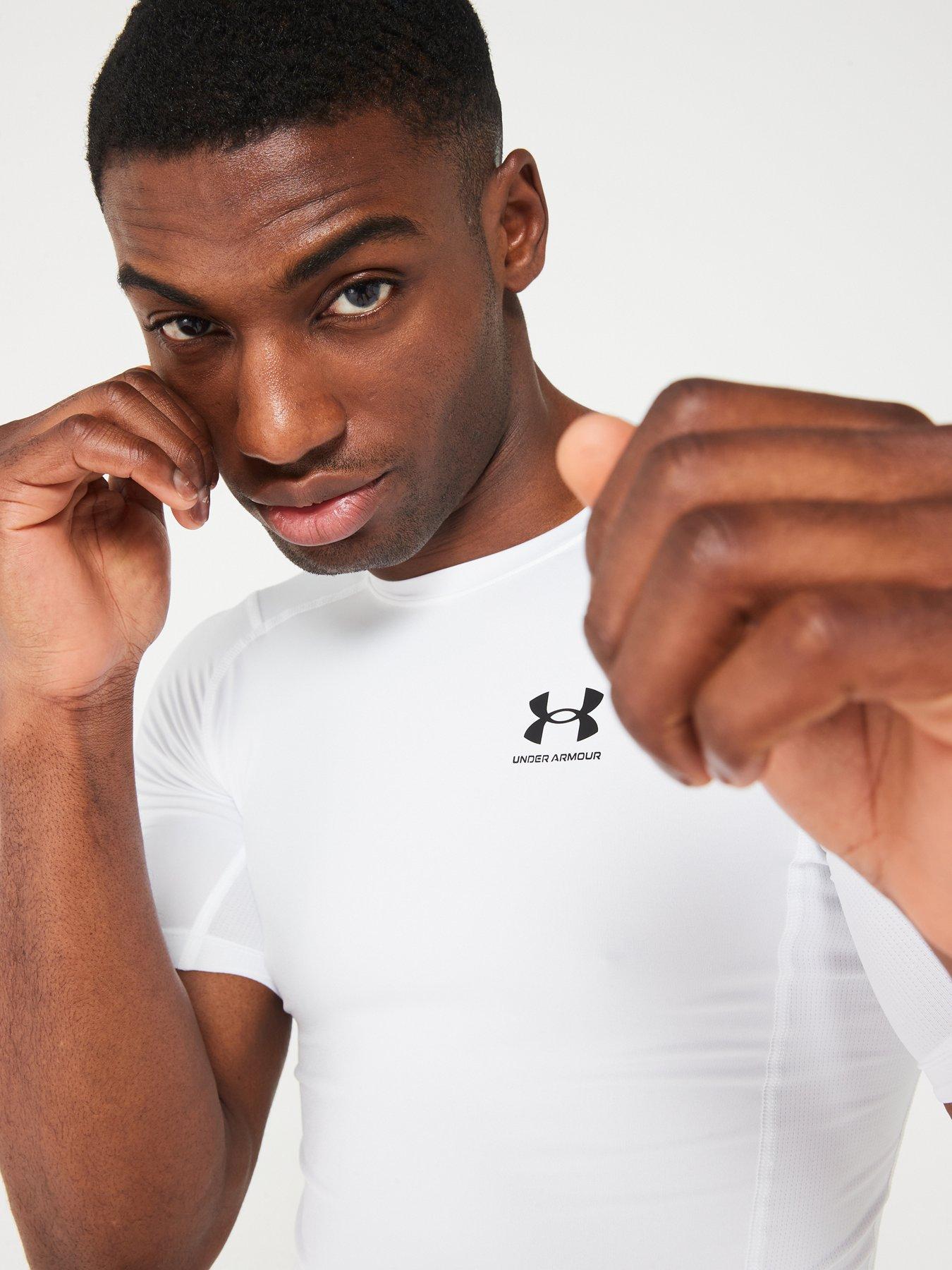 Image 6 of 6 of UNDER ARMOUR Heat Gear Compression T-Shirt - White