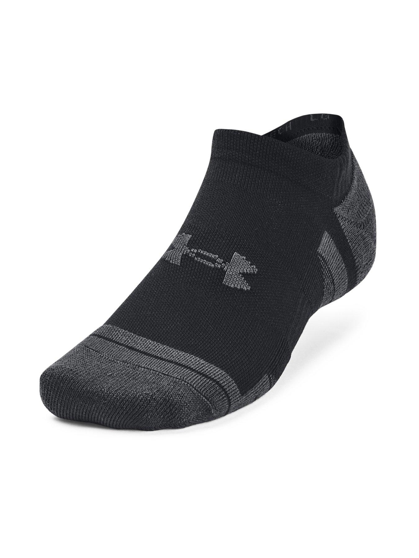 UNDER ARMOUR Performance Tech 3pk No Show Socks - Black