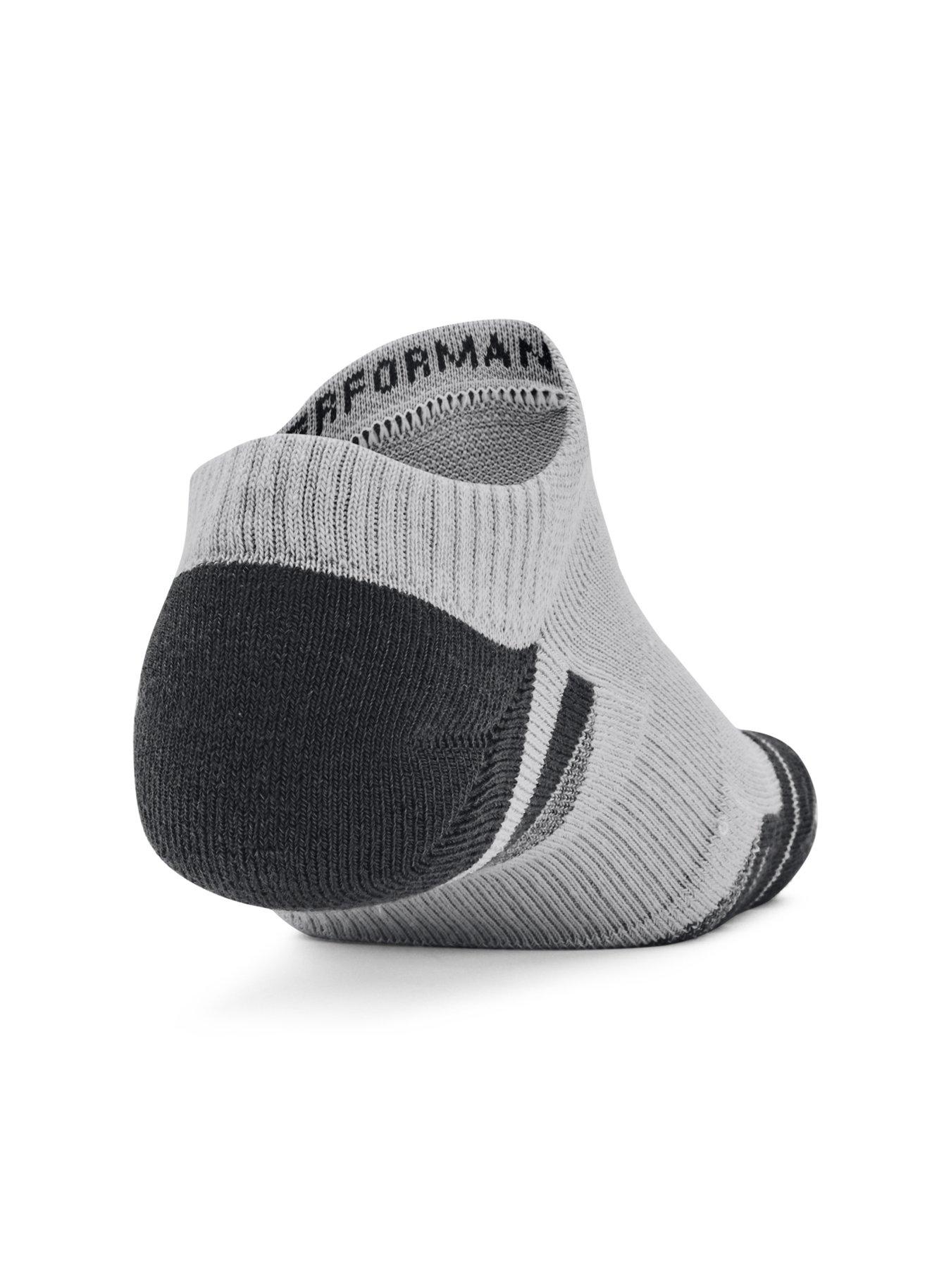 Image 2 of 3 of UNDER ARMOUR Performance Tech 3pk No Show Socks - Grey