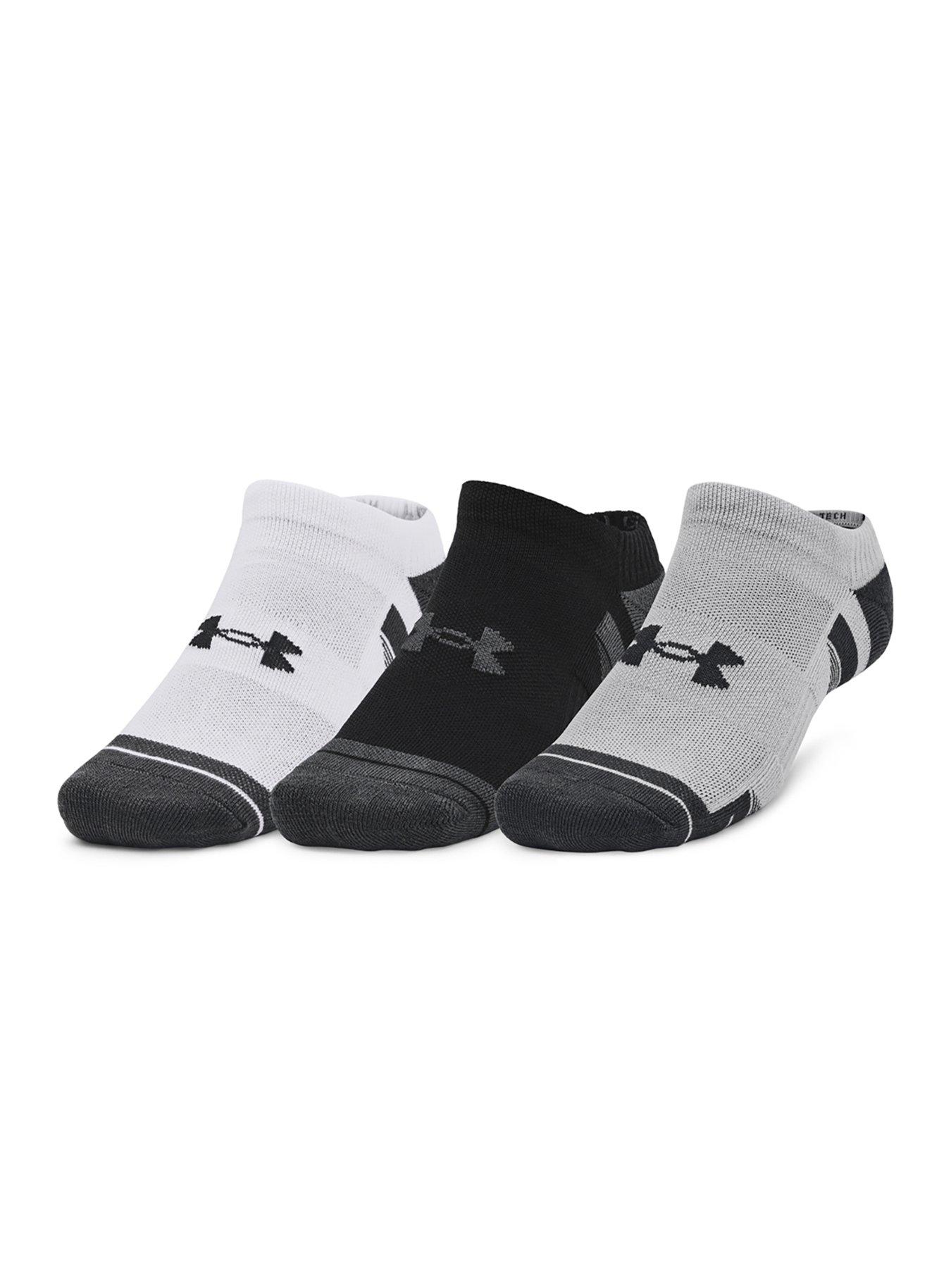 Image 3 of 3 of UNDER ARMOUR Performance Tech 3pk No Show Socks - Grey