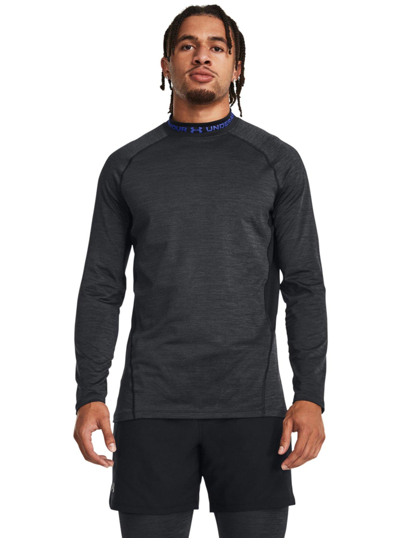 Under Armour, ColdGear® Fitted Mock Mens, Long Sleeve Performance  T-Shirts