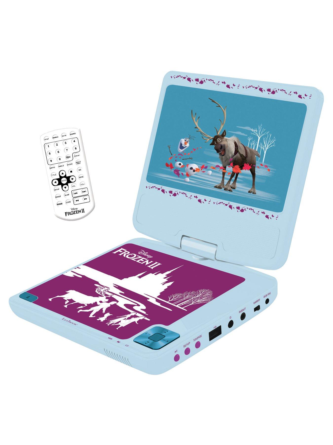 Image 1 of 6 of Disney Frozen Frozen Portable DVD Player 7" rotative screen with USB port and earphones
